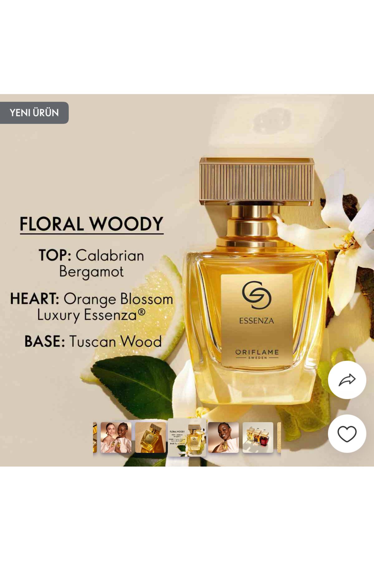 Oriflame floral Giordani Gold Essenza Parfüm yeni