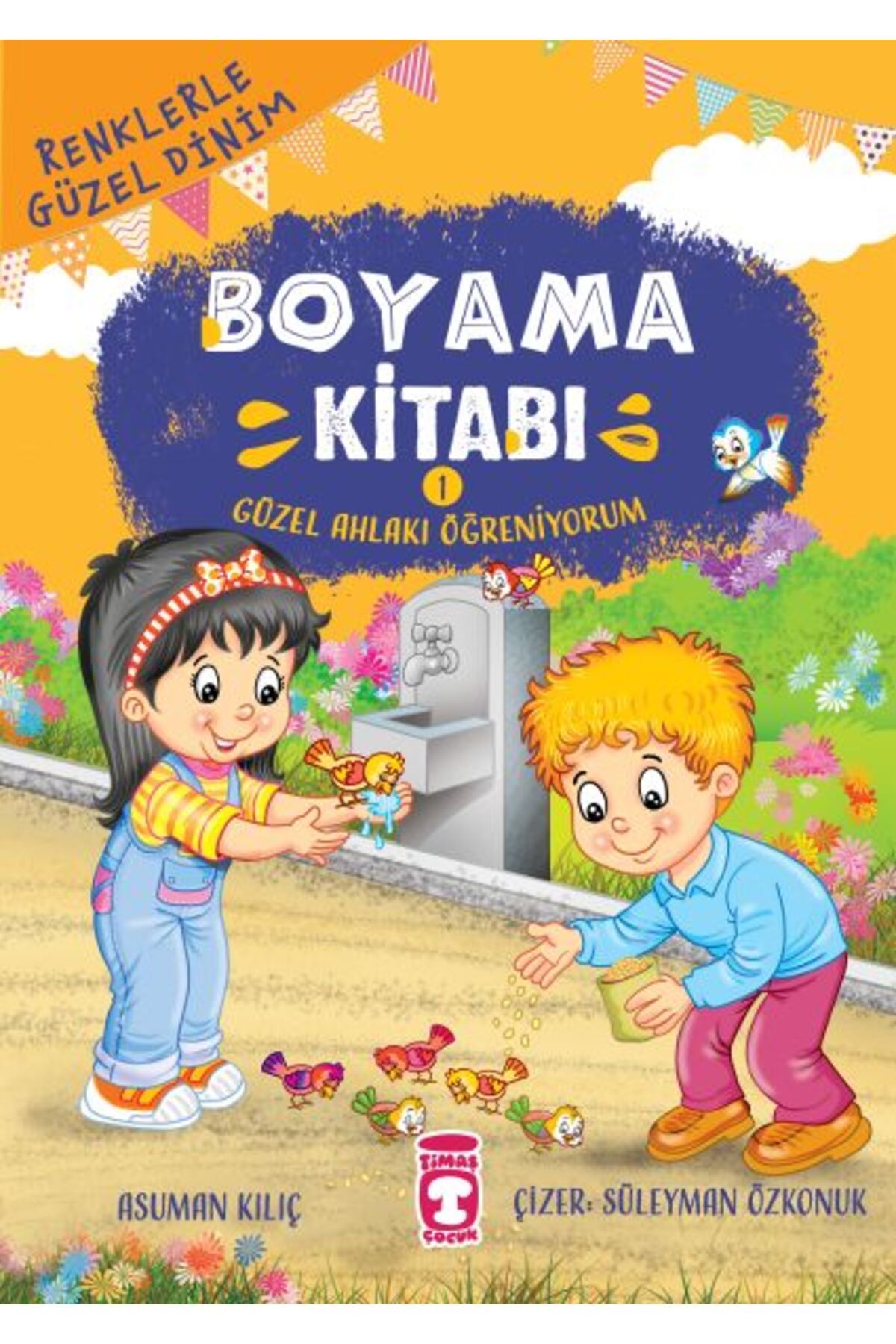 Karma Kitaplar Güzel Ahlakı Öğreniyorum - Renklerle Güzel Dinim Boyama Kitabı 1