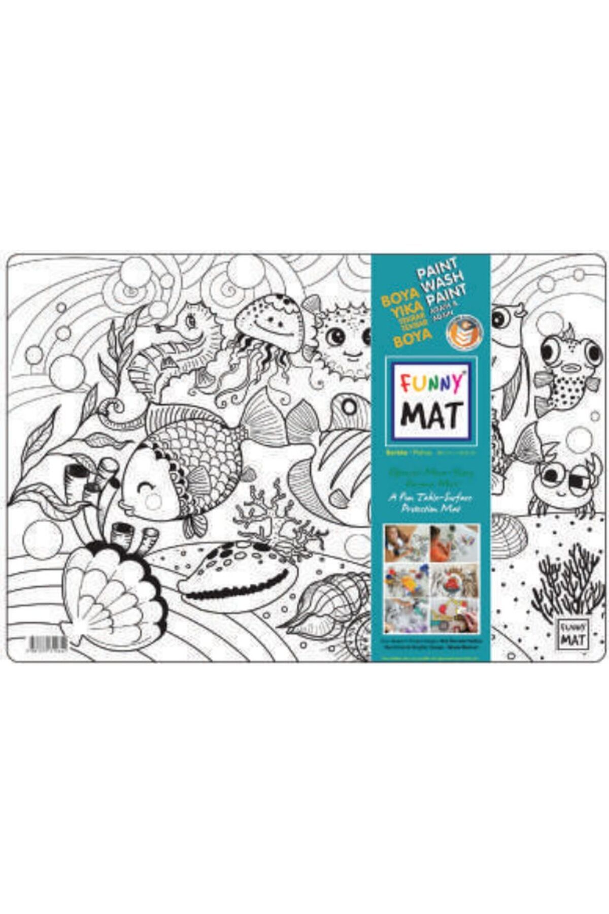 Akademi Çocuk Funny Mat - Balıklar 33,5x48cm