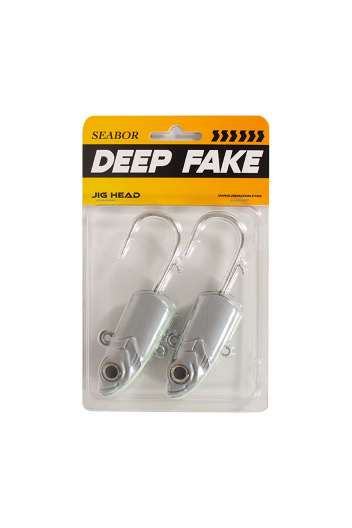 Seabor Deep Fake Jig Head White Glow ( 2 ad )