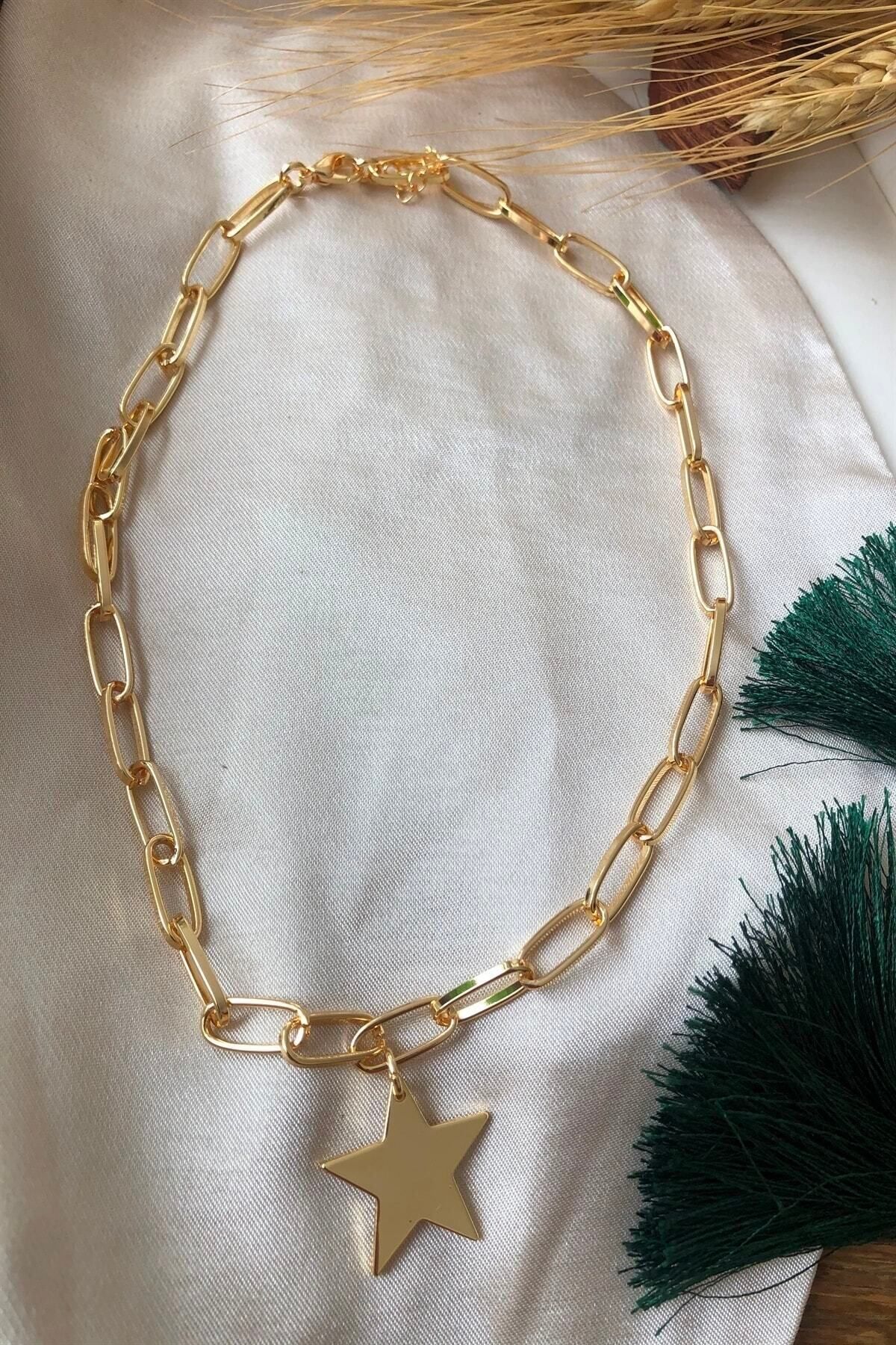 JEWELRY Gold Yıldız Kolye