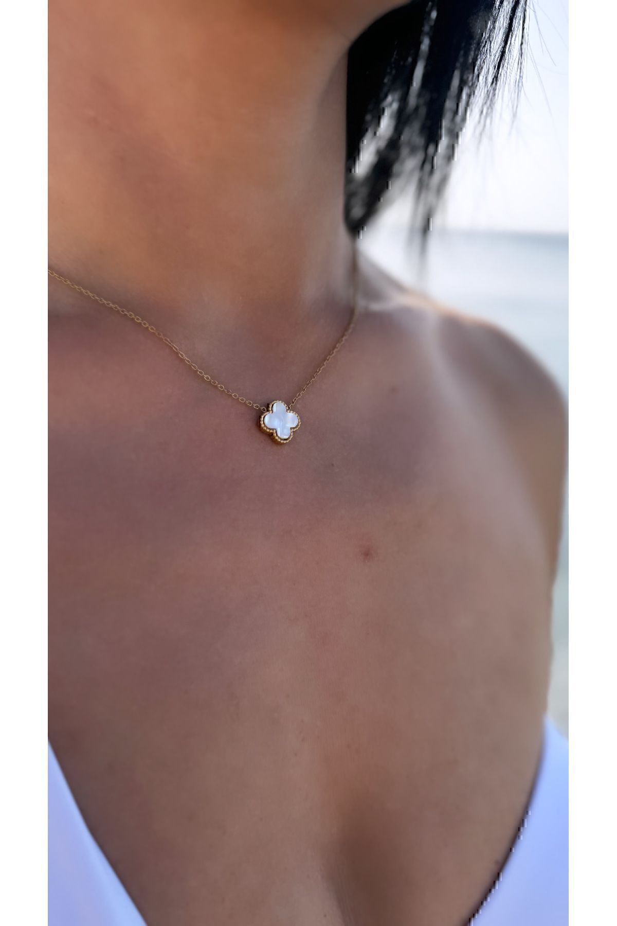 JEWELRY Çelik Yonca Kolye