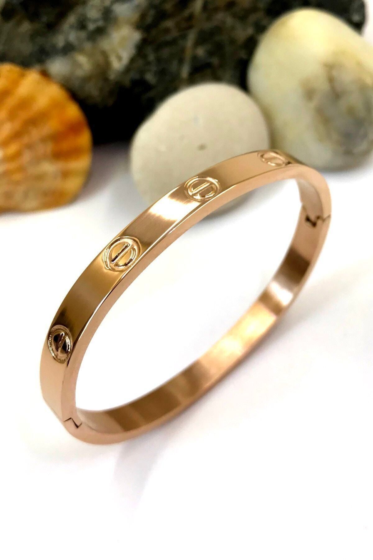 JEWELRY Cm Paslanmaz Trend Yeni Taşsız 16 Çelik BileklikXL