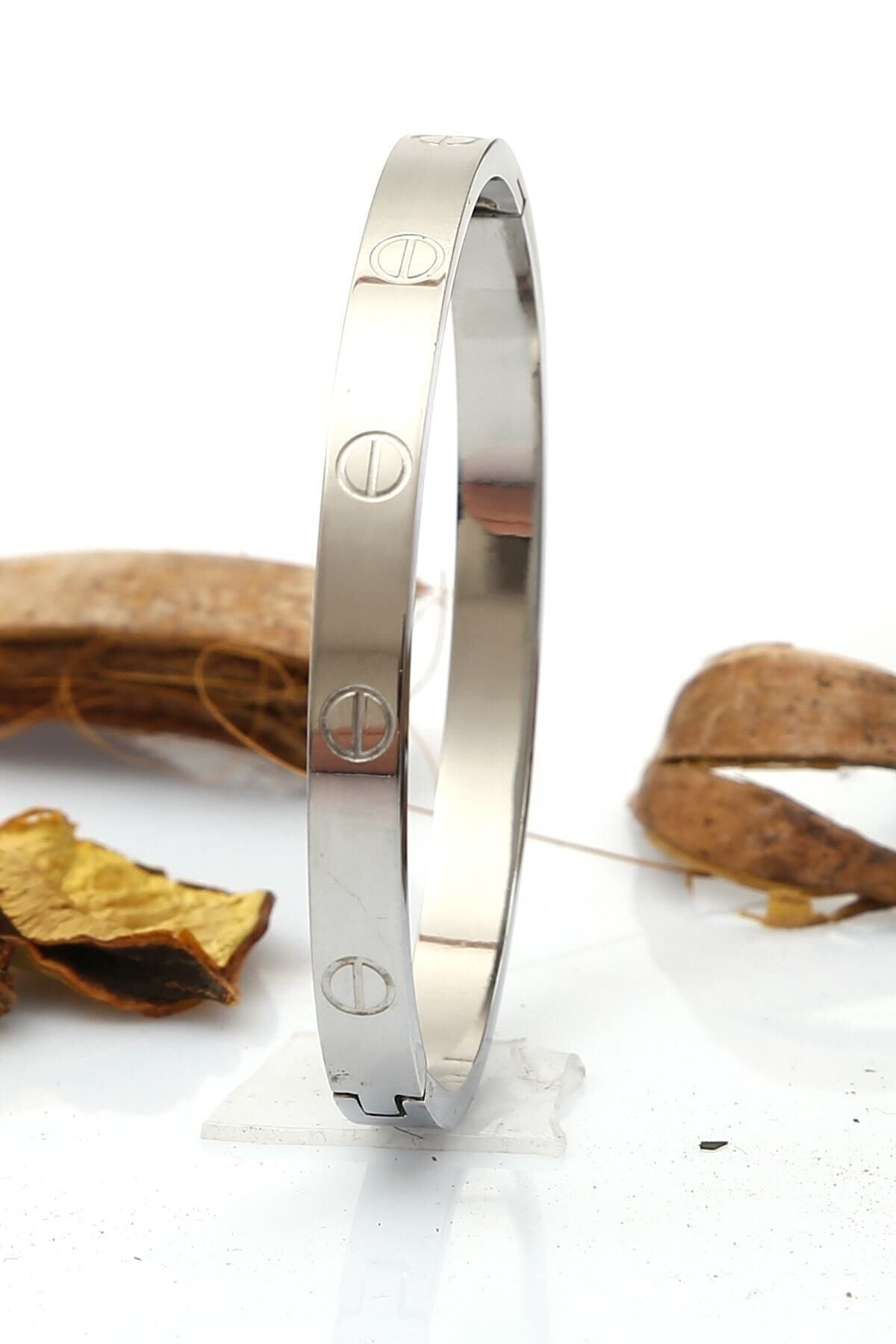 JEWELRY Kadın Beyaz Çelik Bileklik Bh Td111
