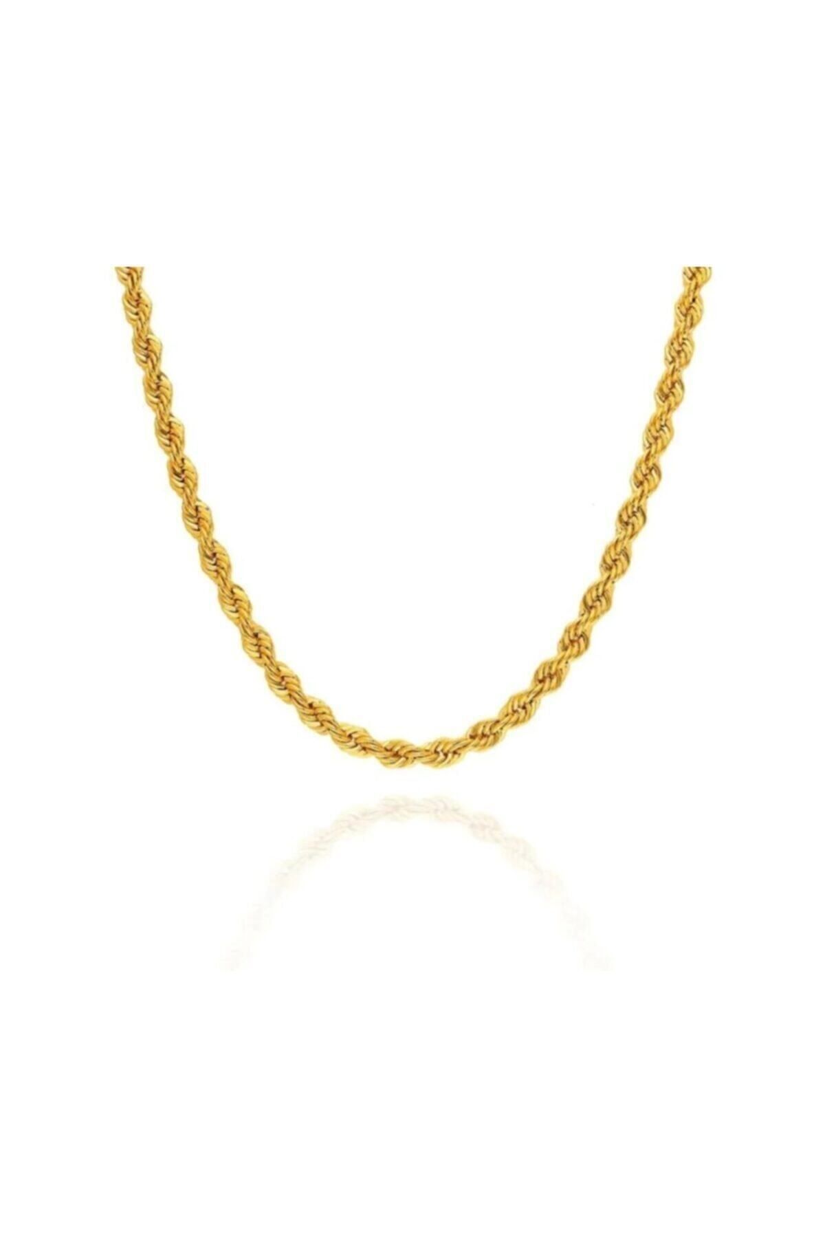 JEWELRY Kolye- Kalite | Cm Kaplama Altın Burgu 70 Zincir Çelik A+ Zincir |