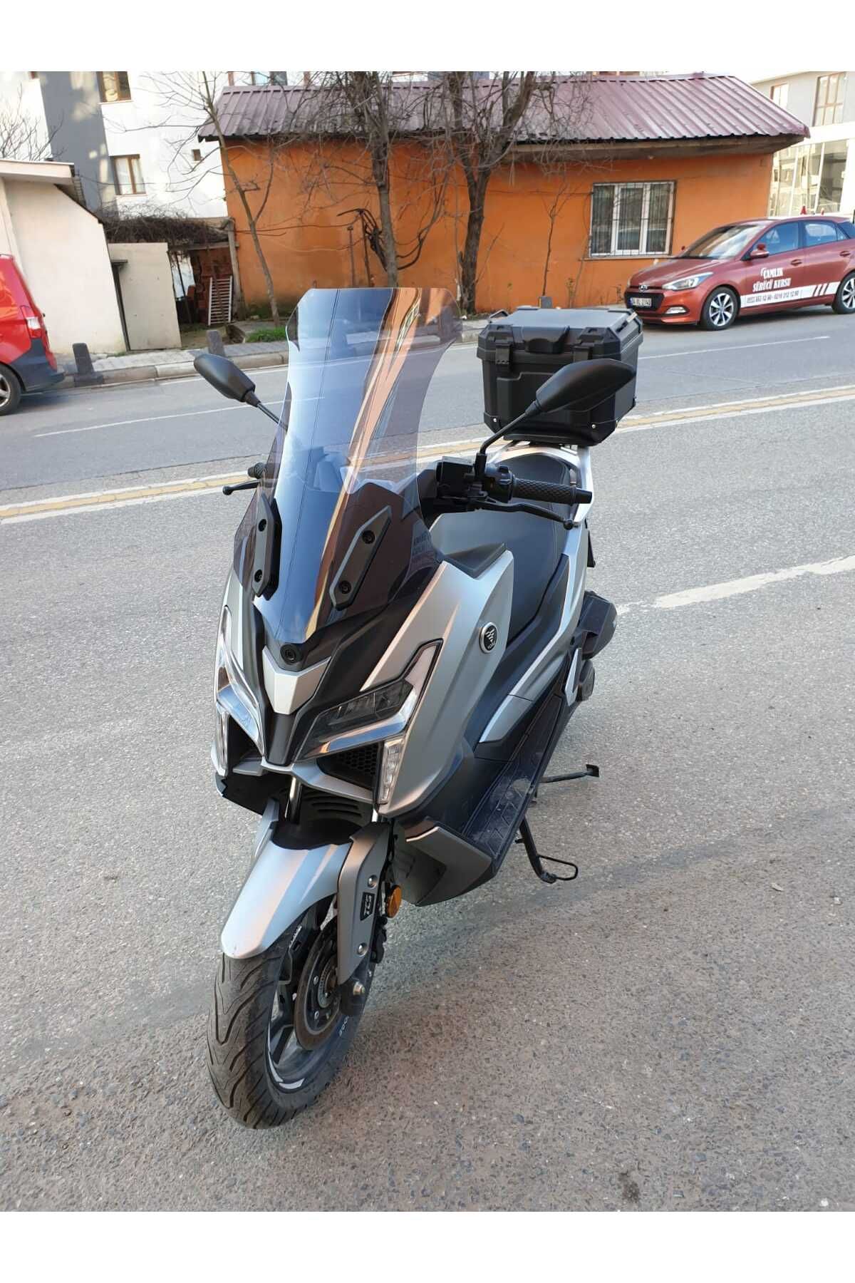 Voge SR1 Siperlik Ön Cam 2023-2025 Model 62cm Füme renk 4mm ORTA BOYLU CAM