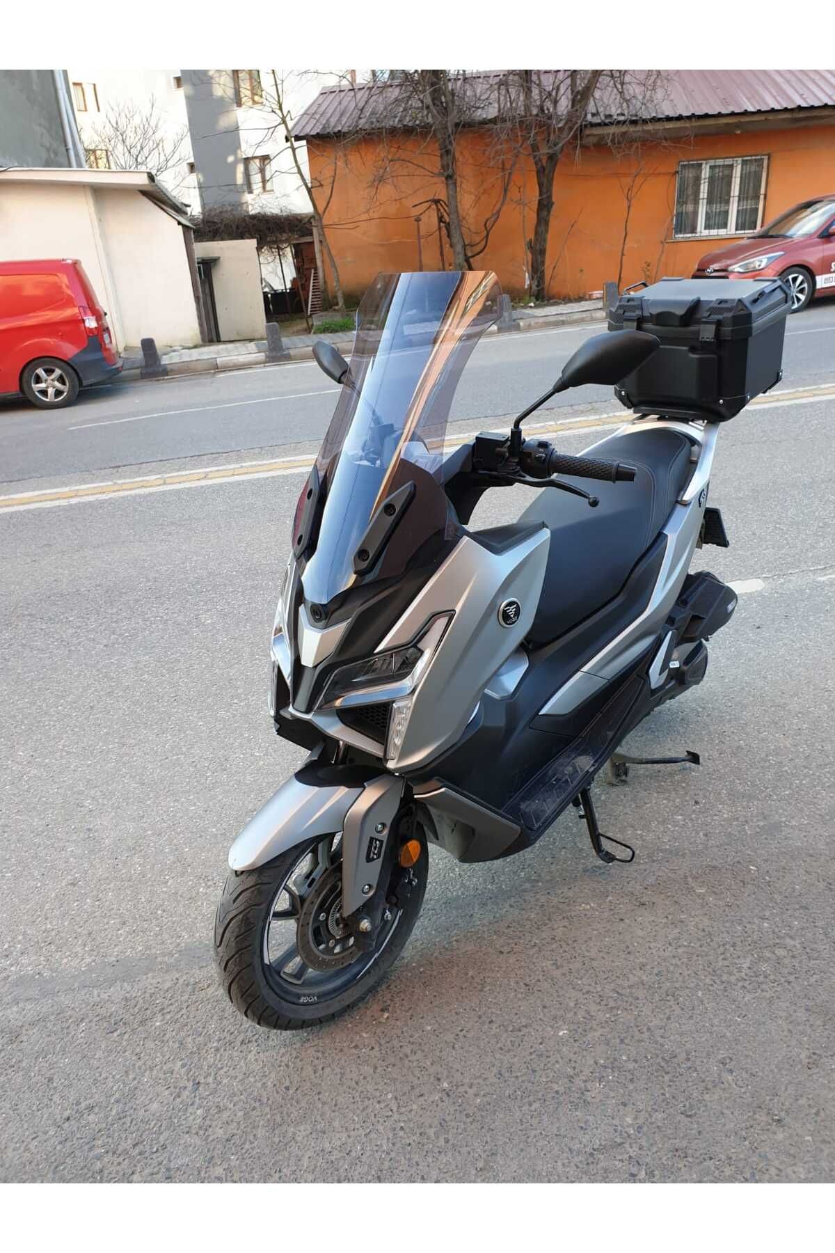Voge SR1 Siperlik Ön Cam 2023-2025 Model 62cm Füme renk 4mm ORTA BOYLU CAM