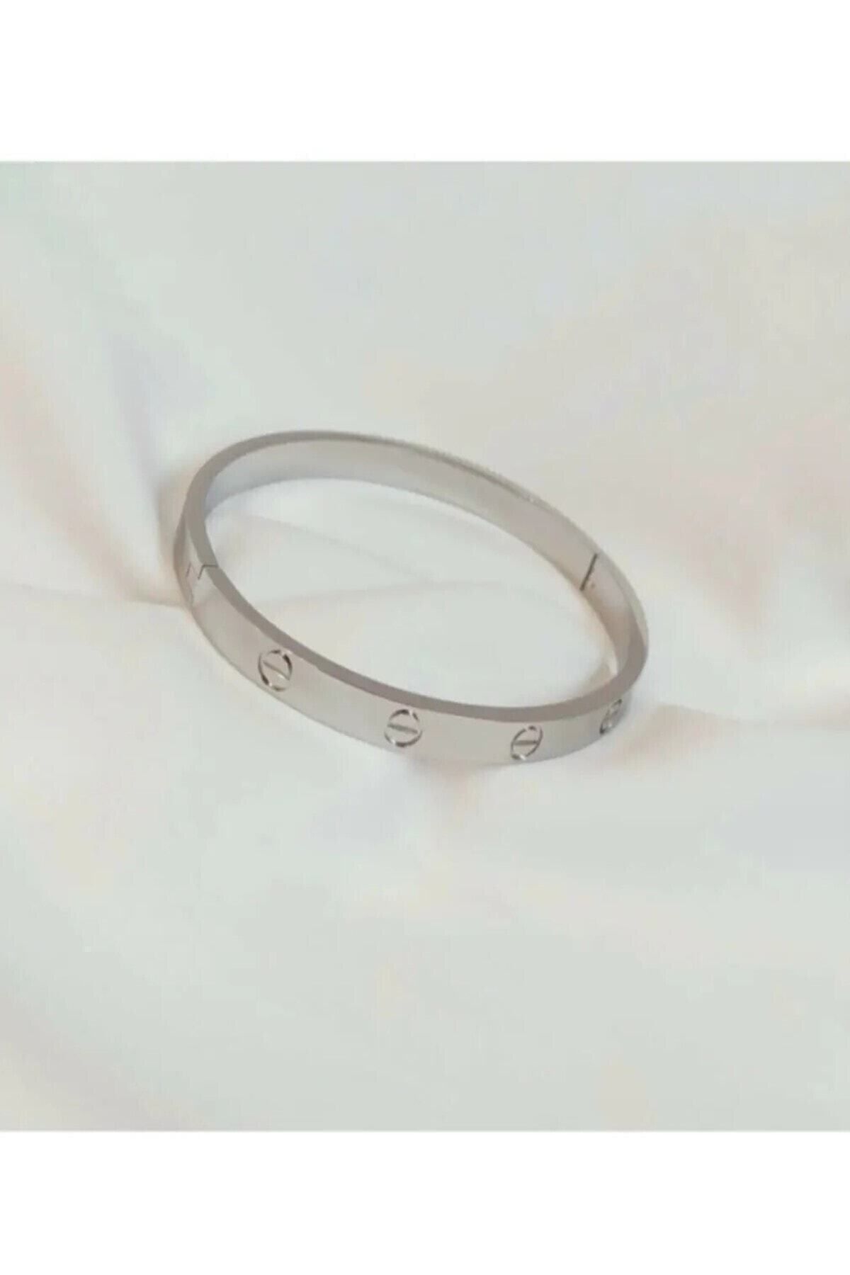JEWELRY Bileklik Kelepçe Gümüş Çelik