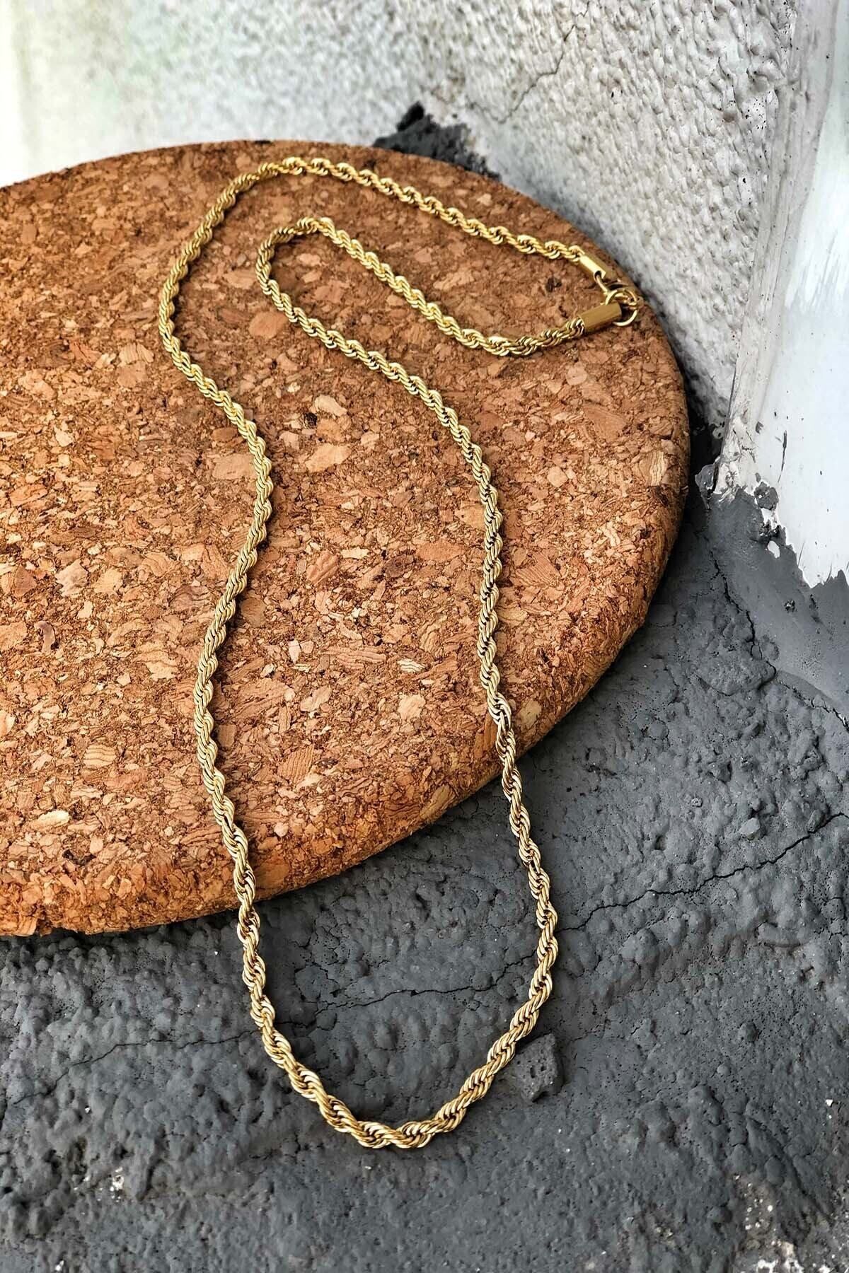 JEWELRY Gold Burgu Zincir