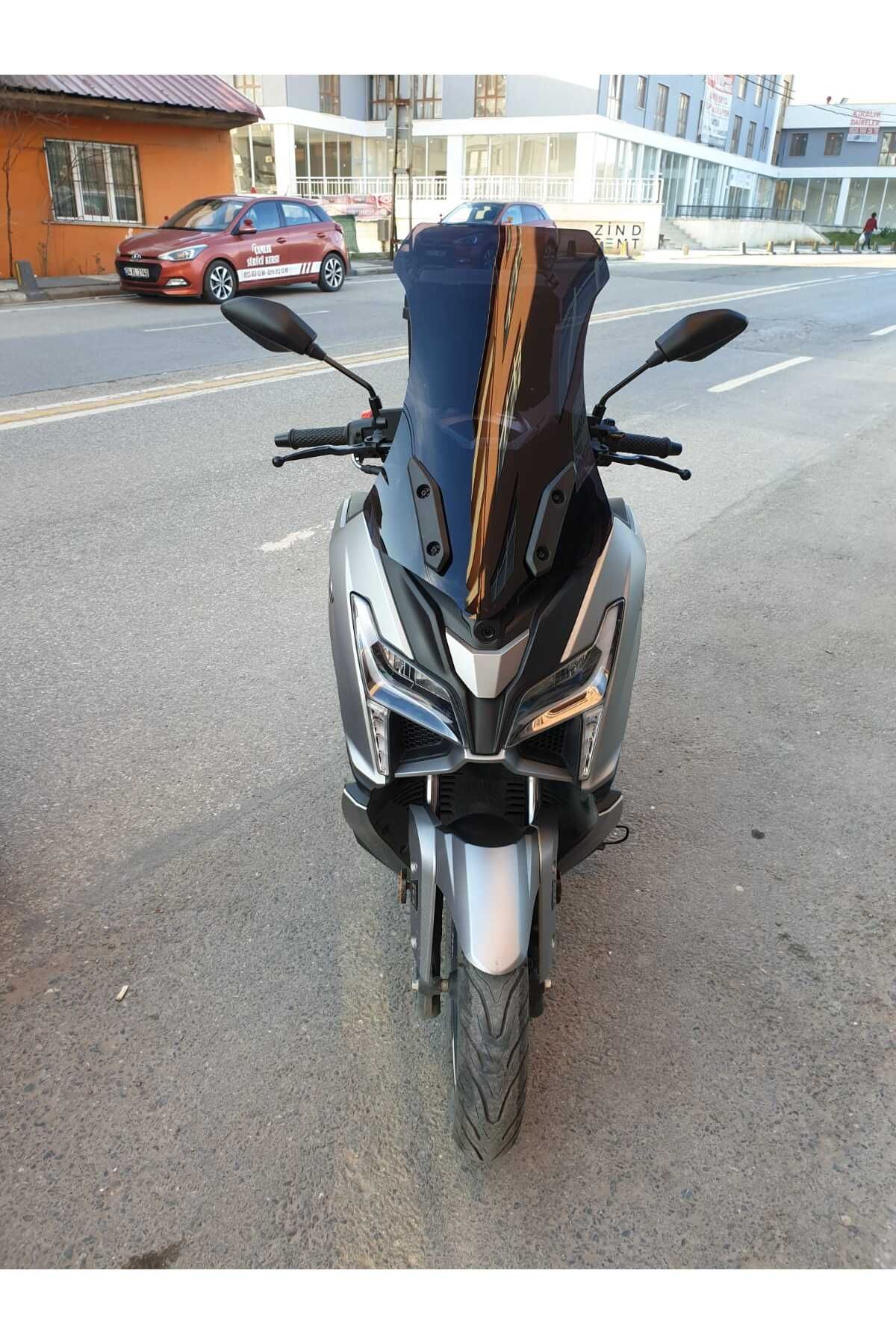 Voge SR1 Siperlik Ön Cam 2023-2025 Model 72cm Siyah Renkli 4mm UZUN CAM