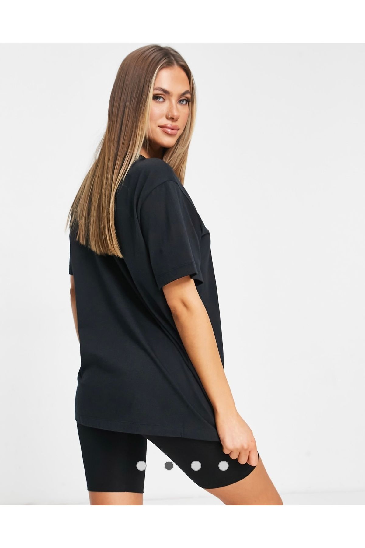 Nike-Navy Black Essential Boyfriend Women's T-Shirt 4