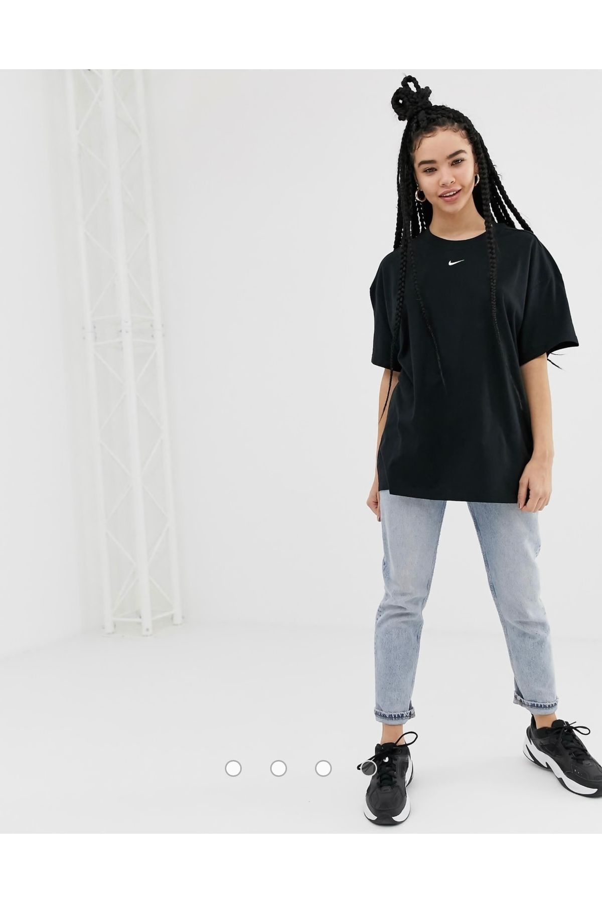 Nike-Navy Black Essential Boyfriend Women's T-Shirt 6