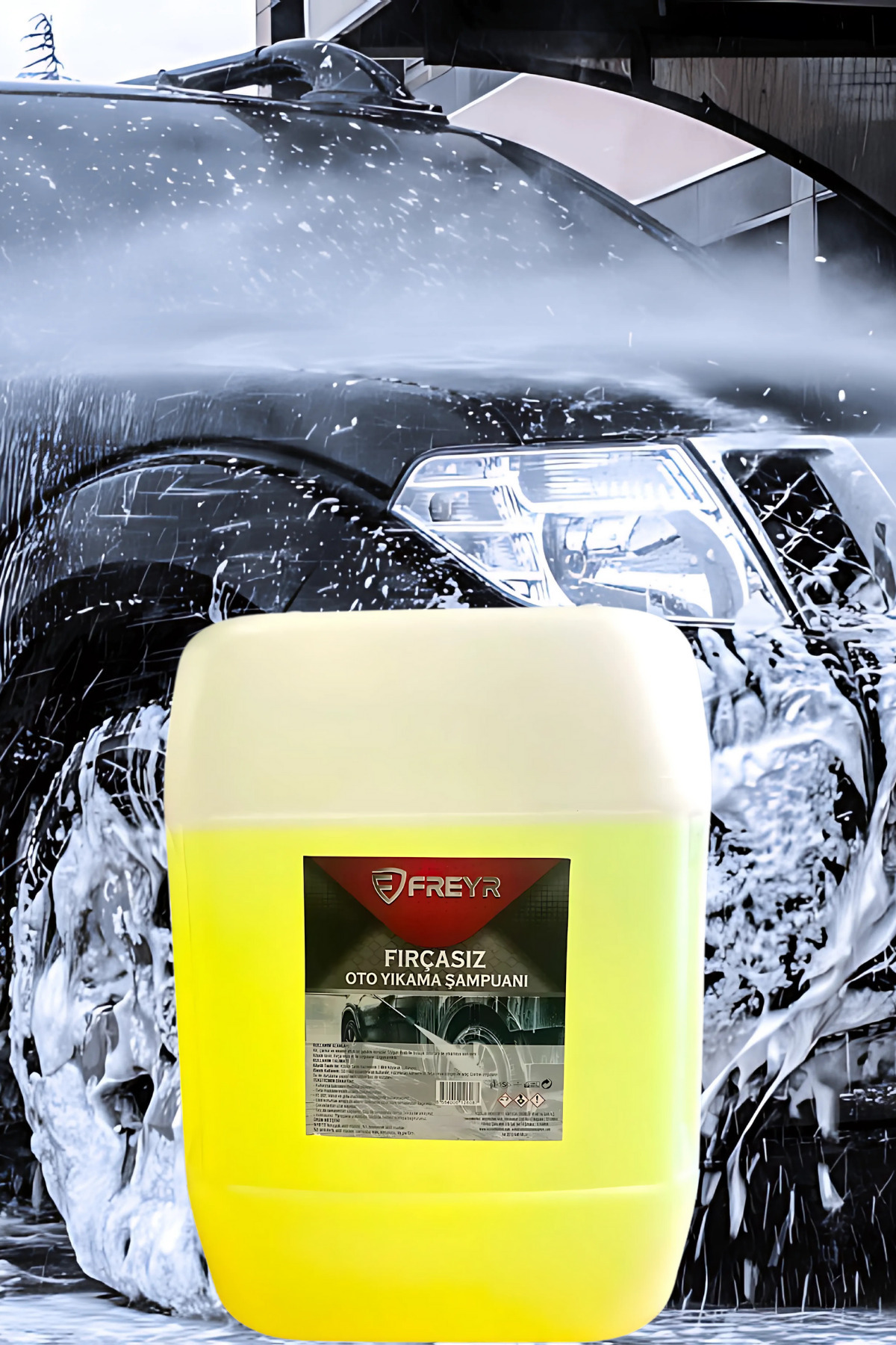 FREYR Fırçasız Cilalı Oto Yıkama Şampuanı Fırçasız Süngersiz 20 Kg (1/60 KONSANTRE)