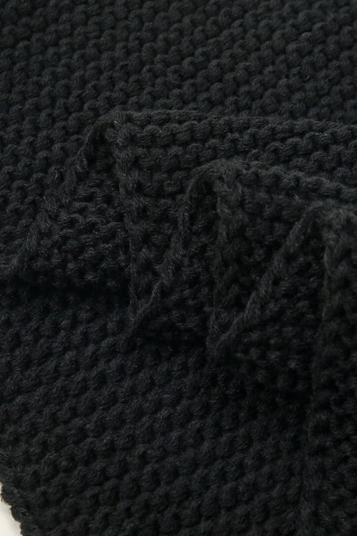 Moibody %100 Akrilik Premium Yumuşak Neck Warmer Siyah Boyunluk görsel 3