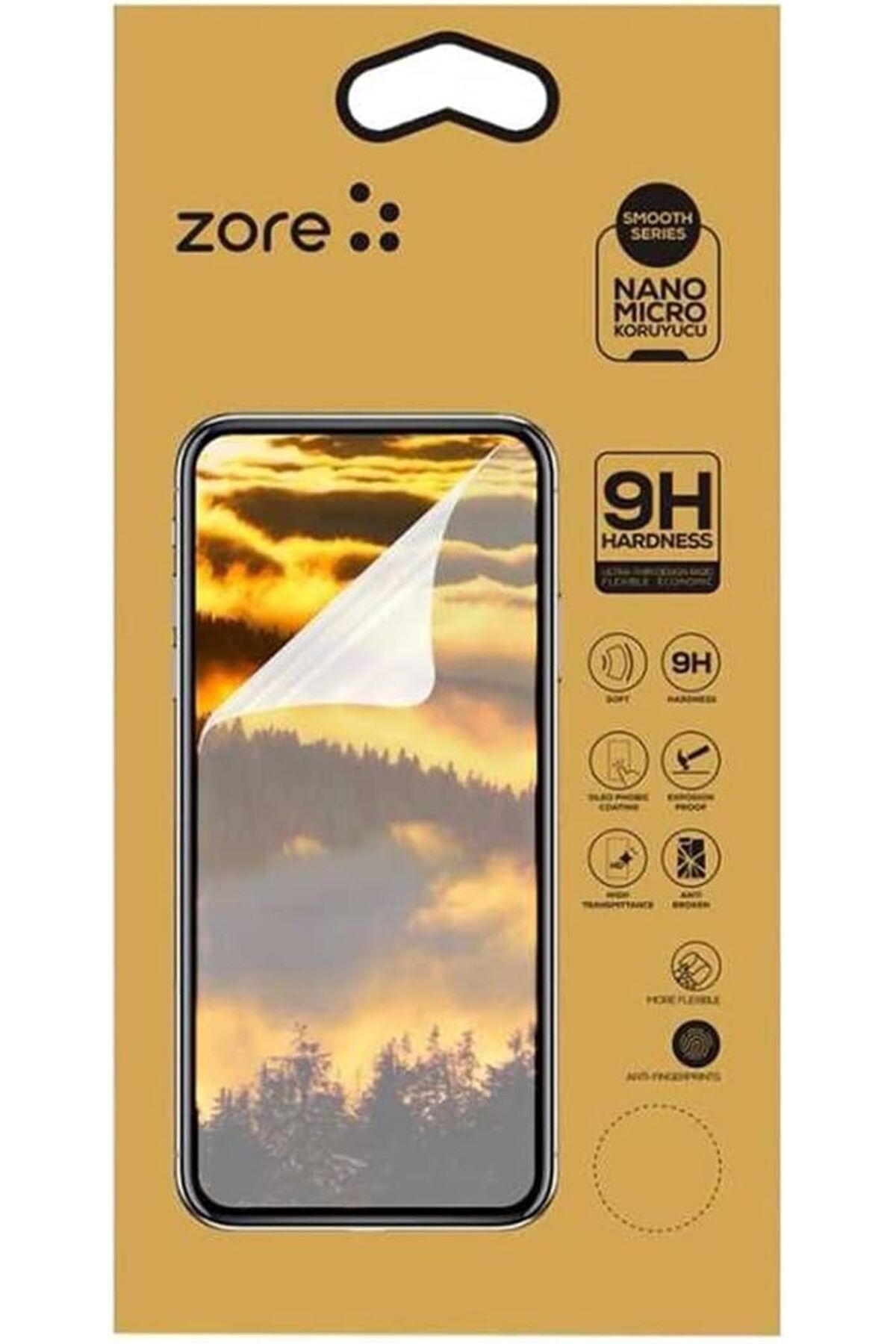 STOREMAX efshopx Apple iPhone 11/XR Zore Nano Micro Temperli Ekran Koruyucu, Şeffaf New Desing 1002192