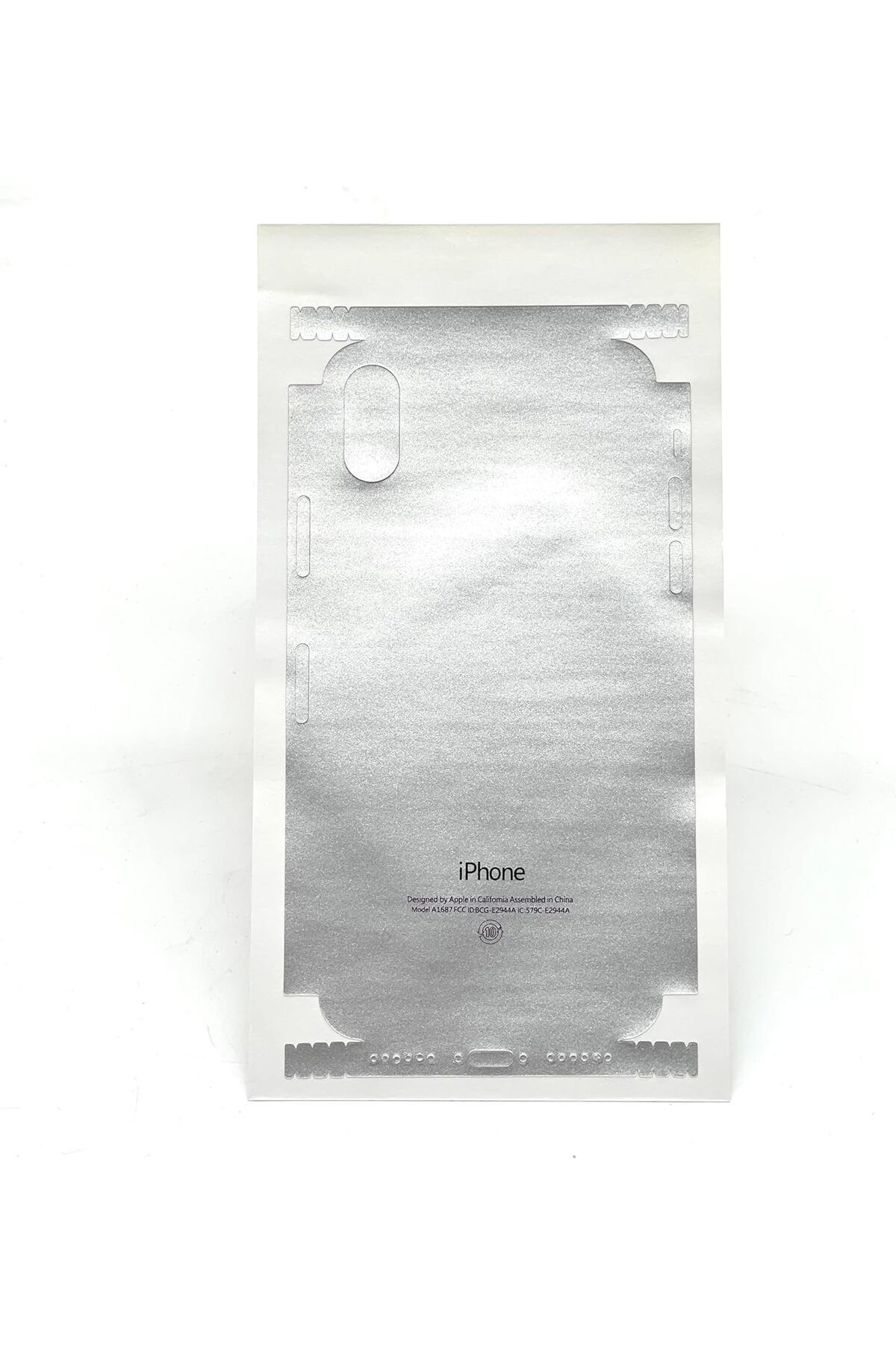 yenibagshop iPhone X/XS Uyumlu Tam Koruma Çizilmez 3M Full Body Kaplama (Gri)