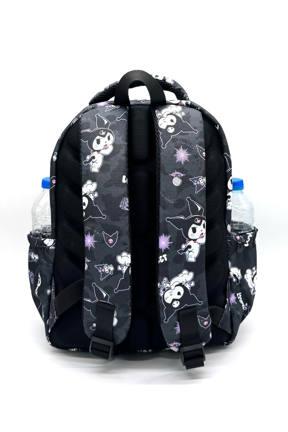 Bevitton-Black Primary School Bag for Girl - Set of 3 with Character Pattern 5