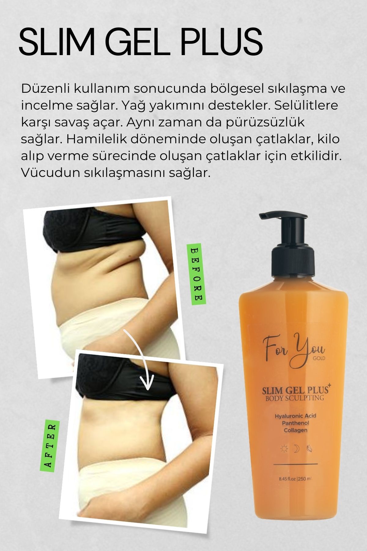 for Slim Jel Plus - Sıkılaştırıcı-–bölgesel Incelme-çatlak Karşıtı Ve Selülit Kremi