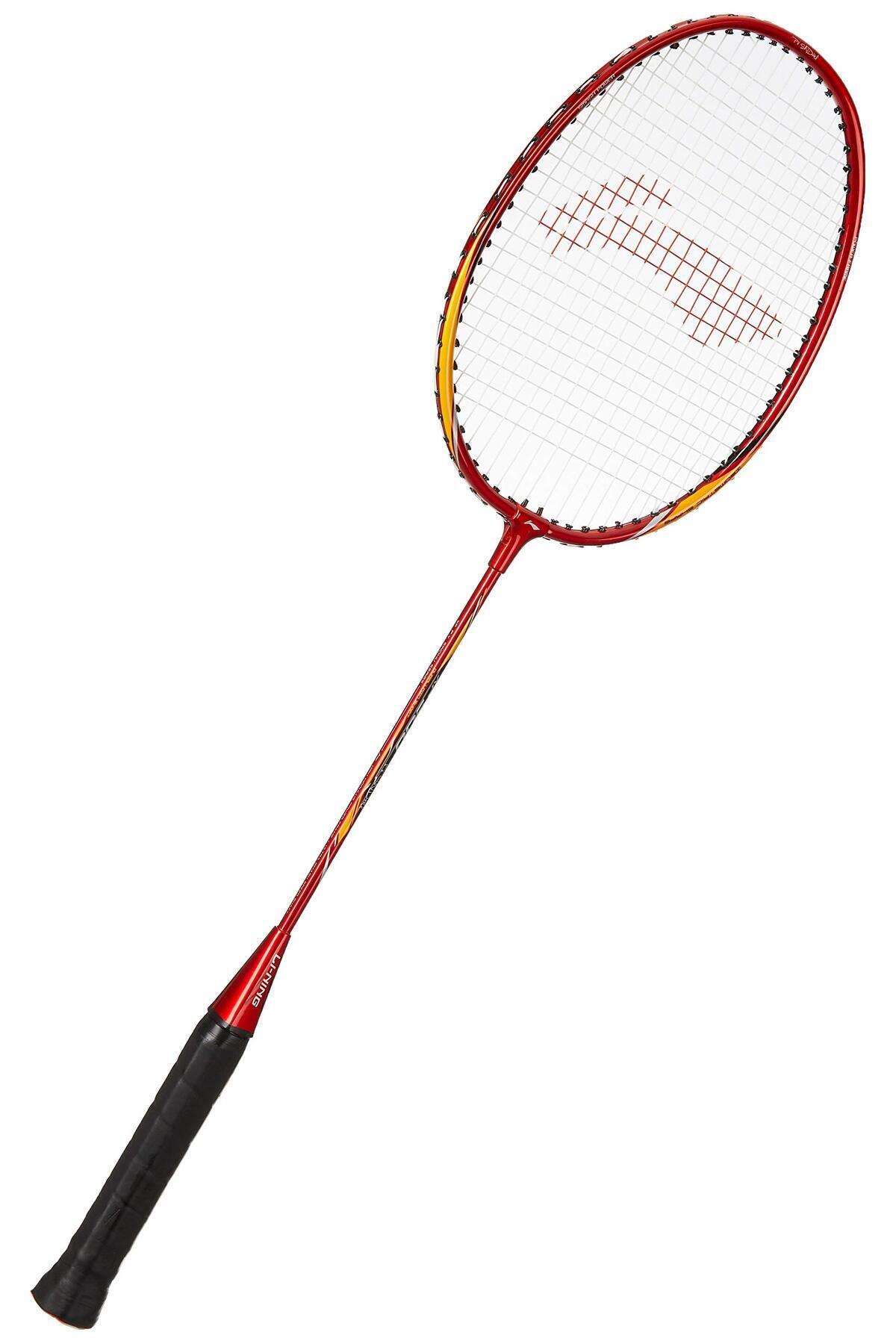 Li-Ning-مضرب تنس الريشة Xp 901 Pv Sindhu للمبتدئين مع غطاء (أحمر/برتقالي) 95 جرام، شد - 20 رطلاً 1