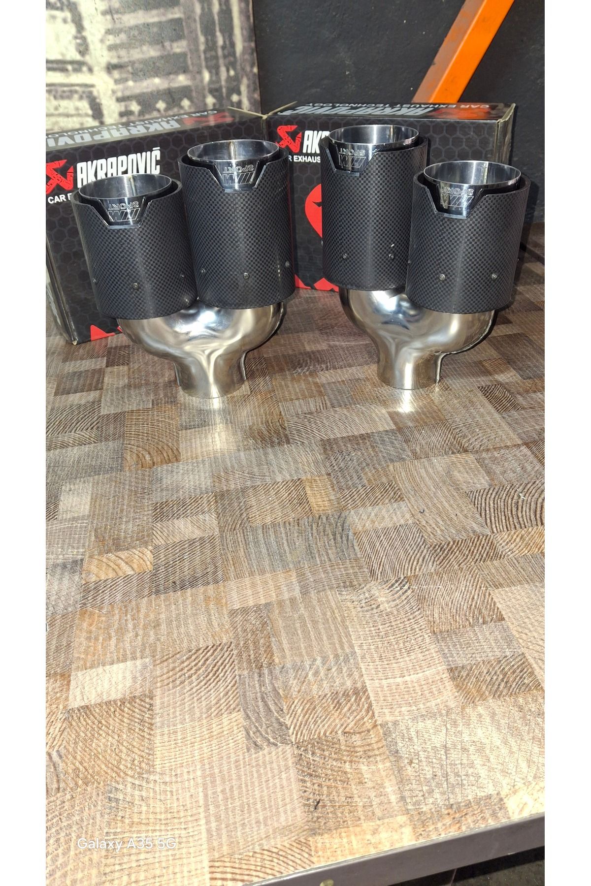 Akrapovic M LOGOLU ÇİFTLİ EGZOZ UCU