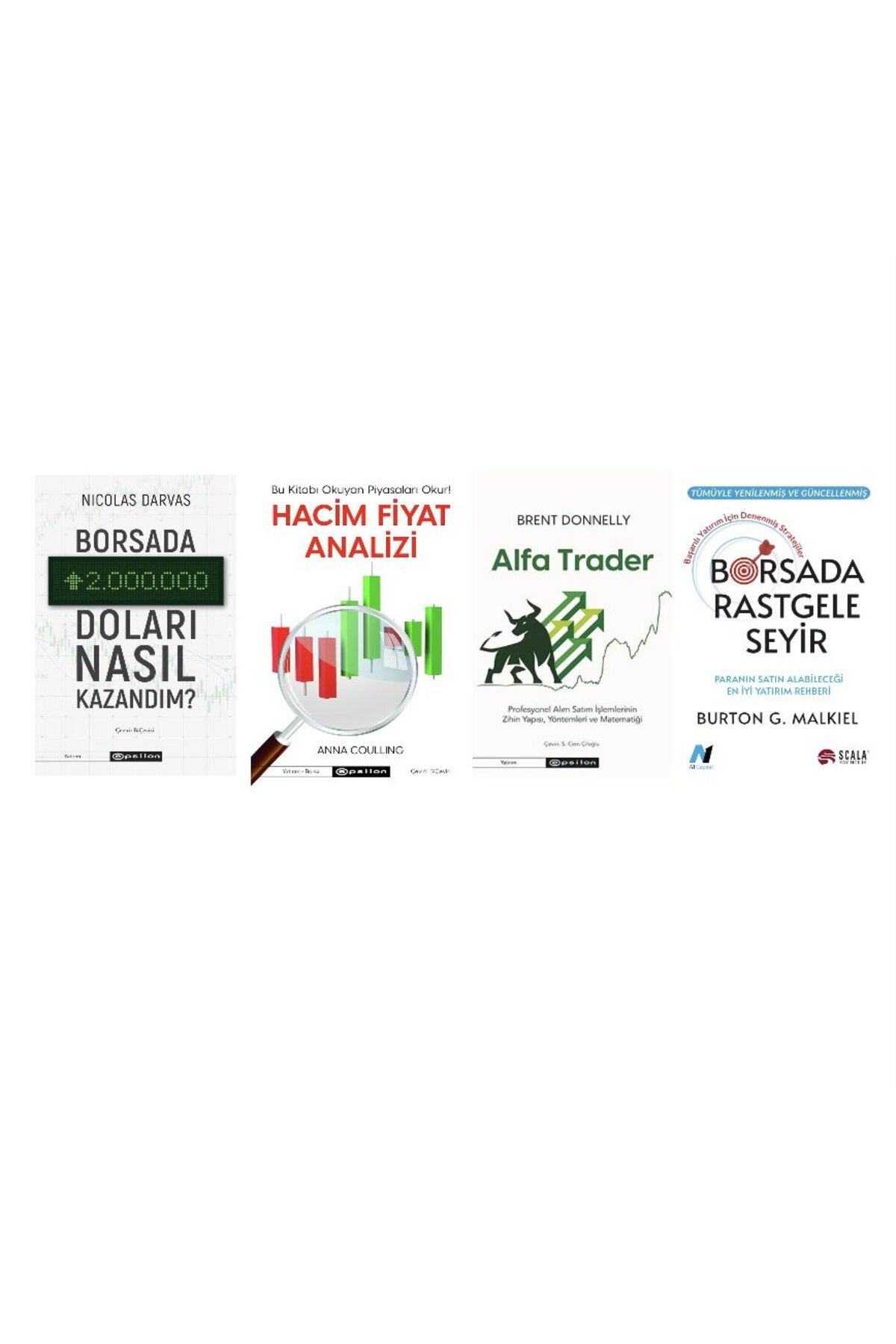 Scala Yayıncılık BORSADA  2 000 000 DOLARI NASIL KAZANDIM+HACIM FIYAT ANALIZ+ALFA TRADER+BORSADA RASGELE SEYIR=4 SET