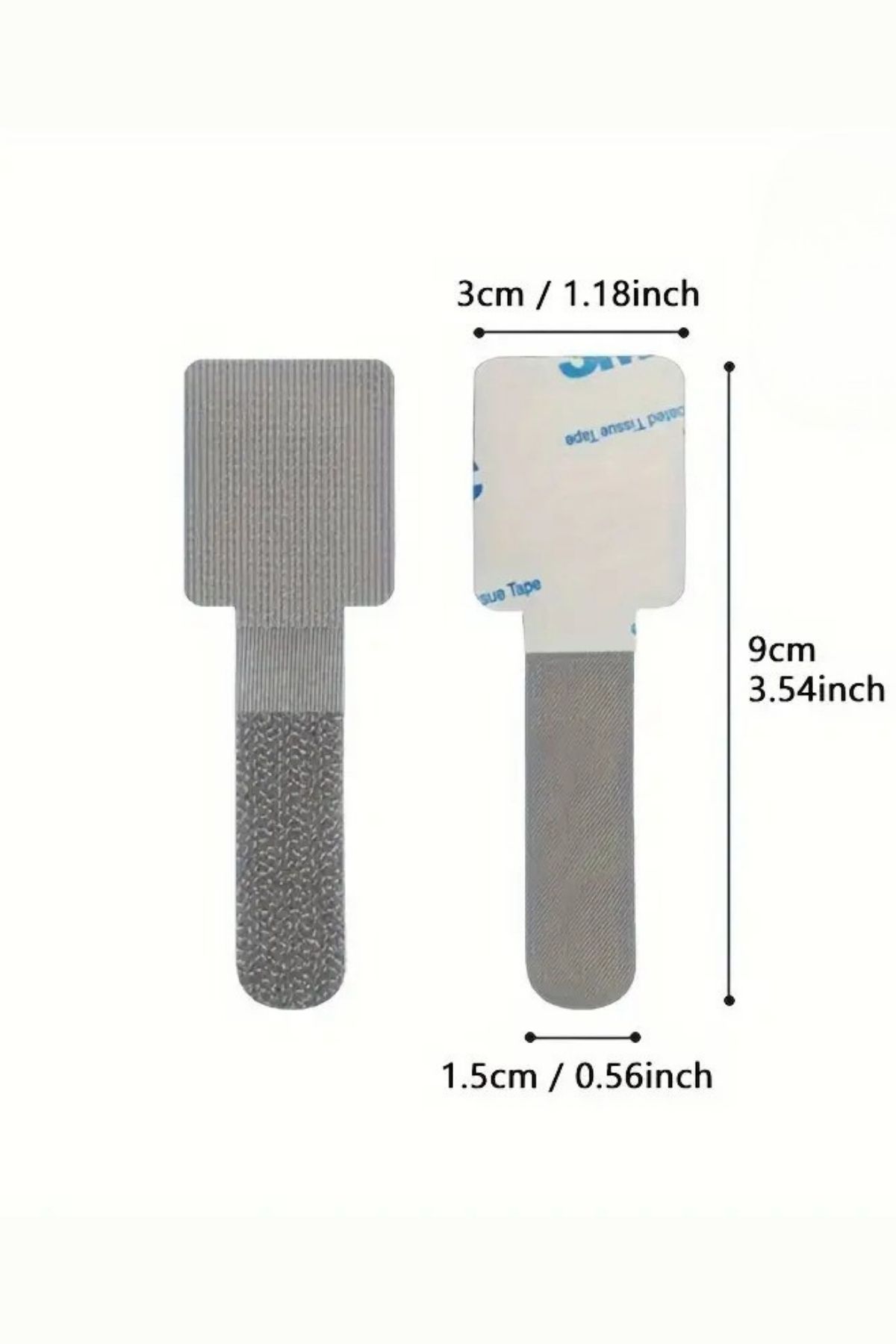 No8 Atölye-5 Pcs Nylon Cable Clips - Strong Adhesive, Velcro under Desk Cable Holder 6