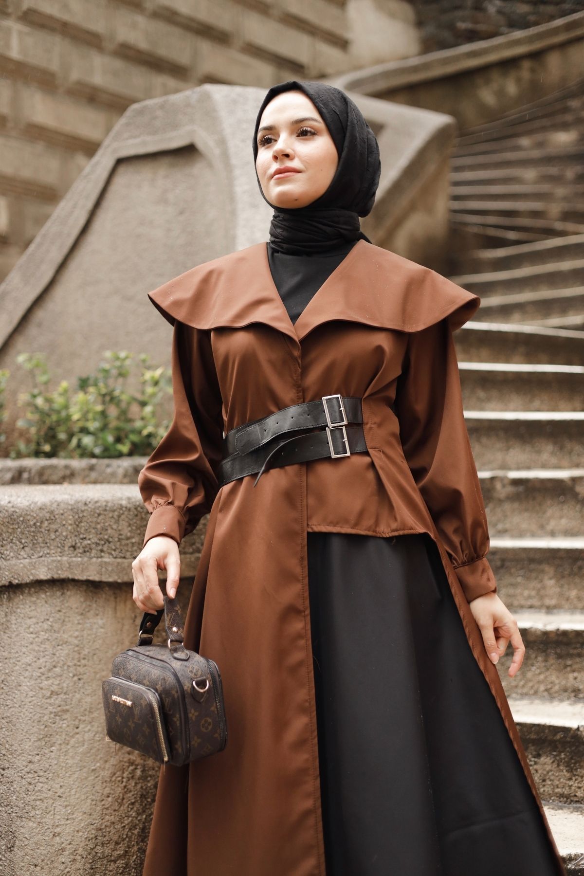 Gizce-Leor Brown Trench Coat 3