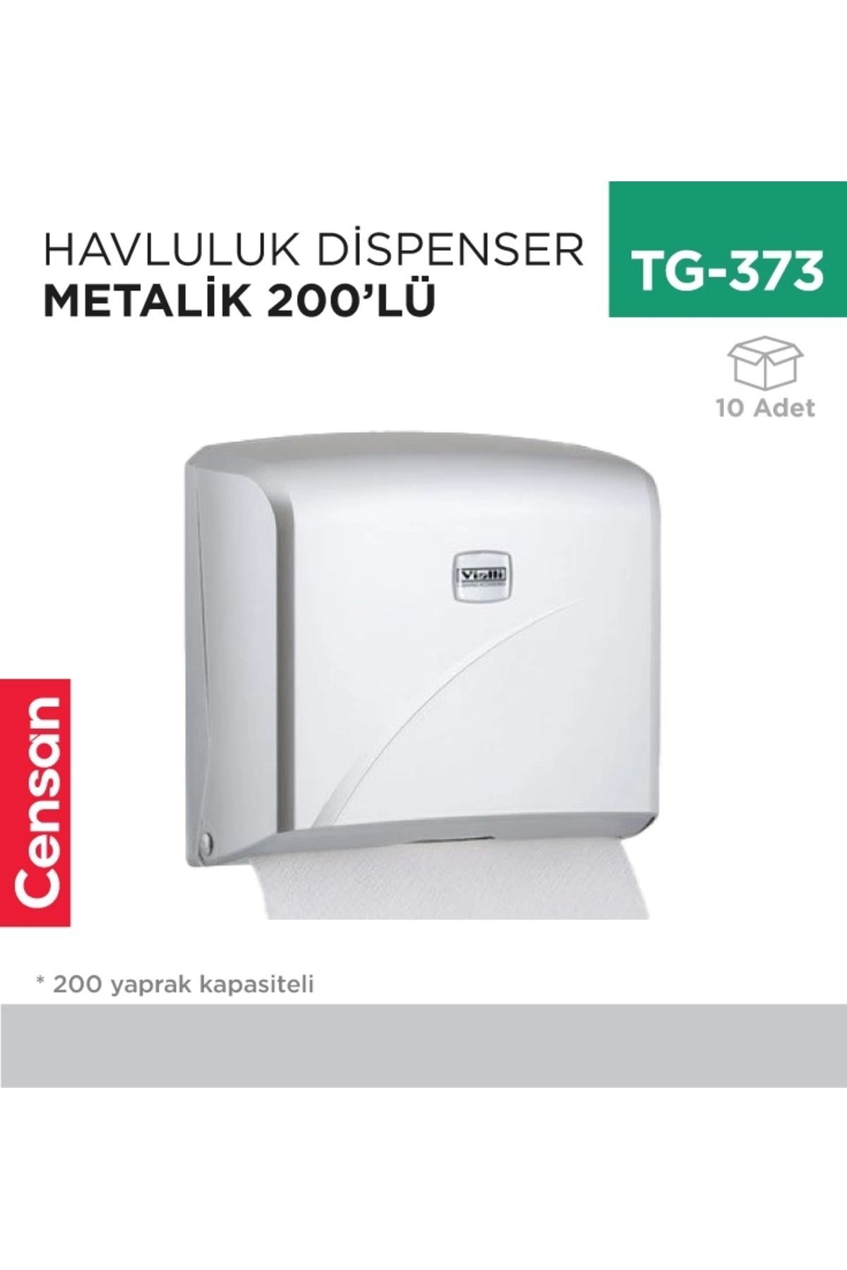 Censan HAVLULUK DİSPENSER 200 LÜ M.GRİ (K2M) VİALLİ