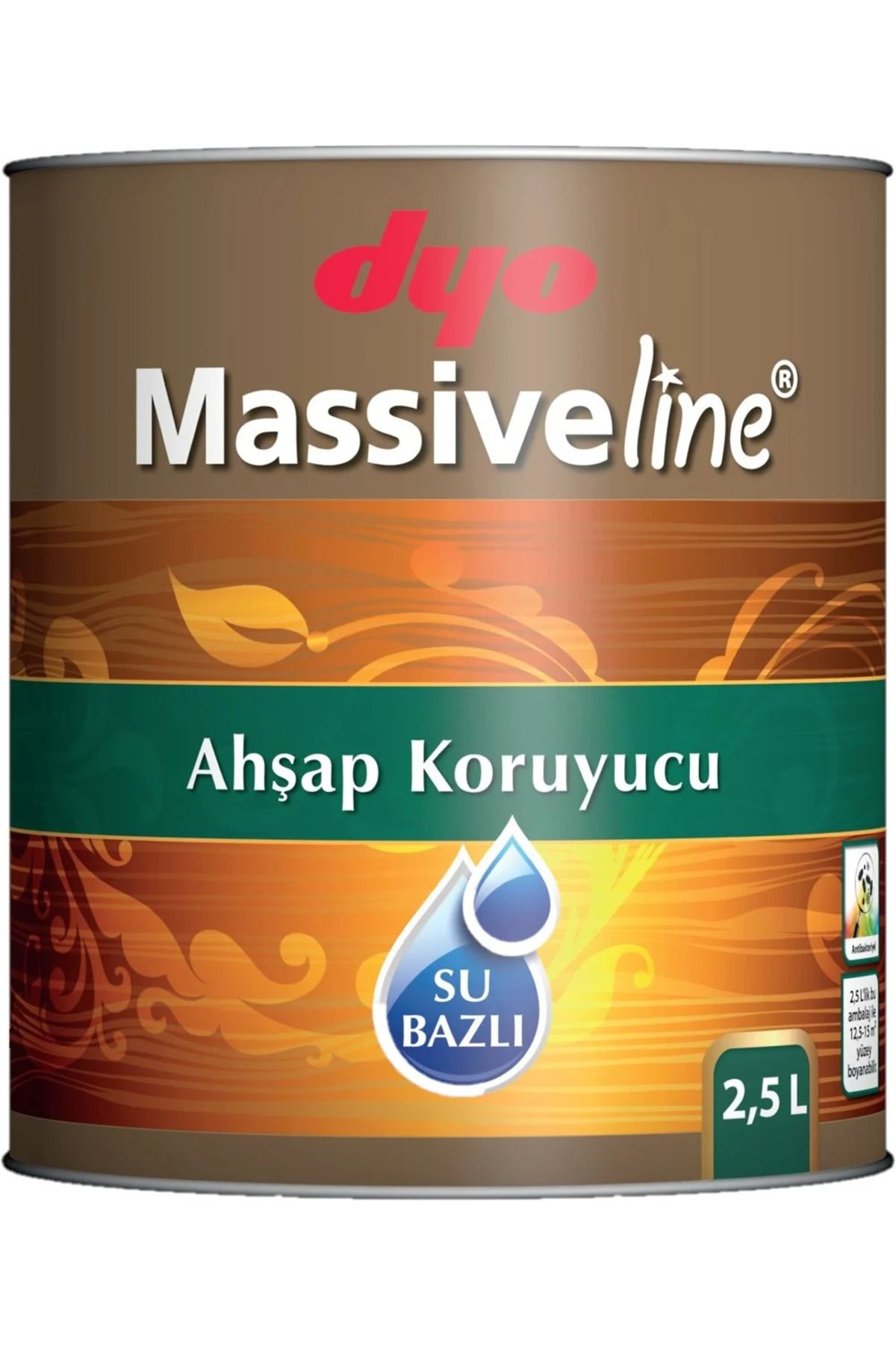 Dyo MASSİVELİNE SU BAZLI AHŞAP KORUYUCU 2,5 LT CEVİZ