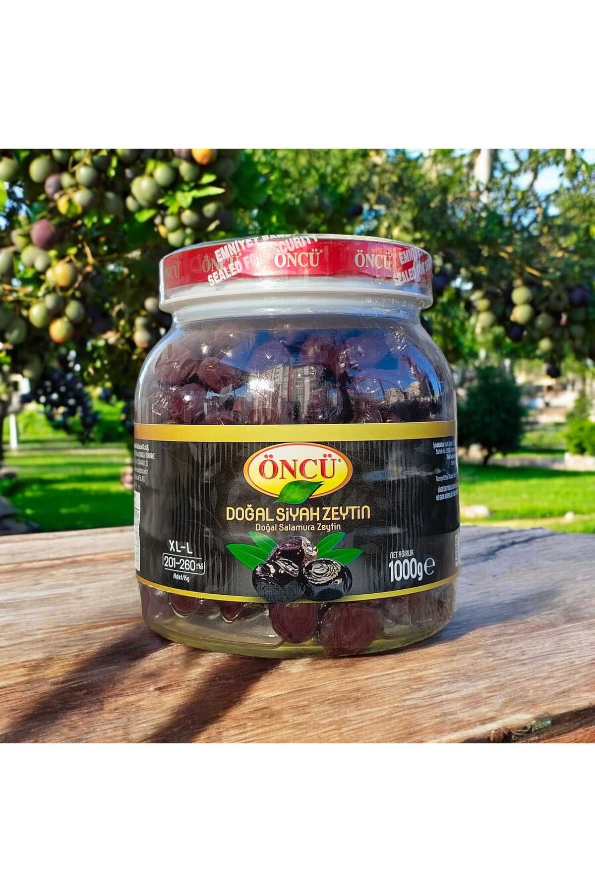 Öncü Doğal Siyah Zeytin Doğal Salamura Zeytin Xl-l (201-260) 1 Kg.