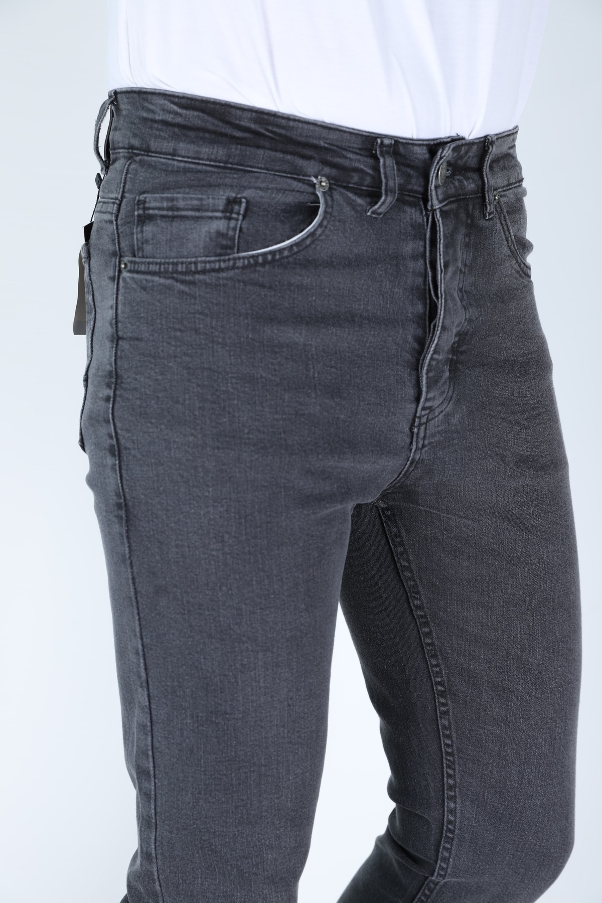MYRAB DENİM  REGULAR KALIP GRİ ERKEK KOT PANTOLON - Görsel 6
