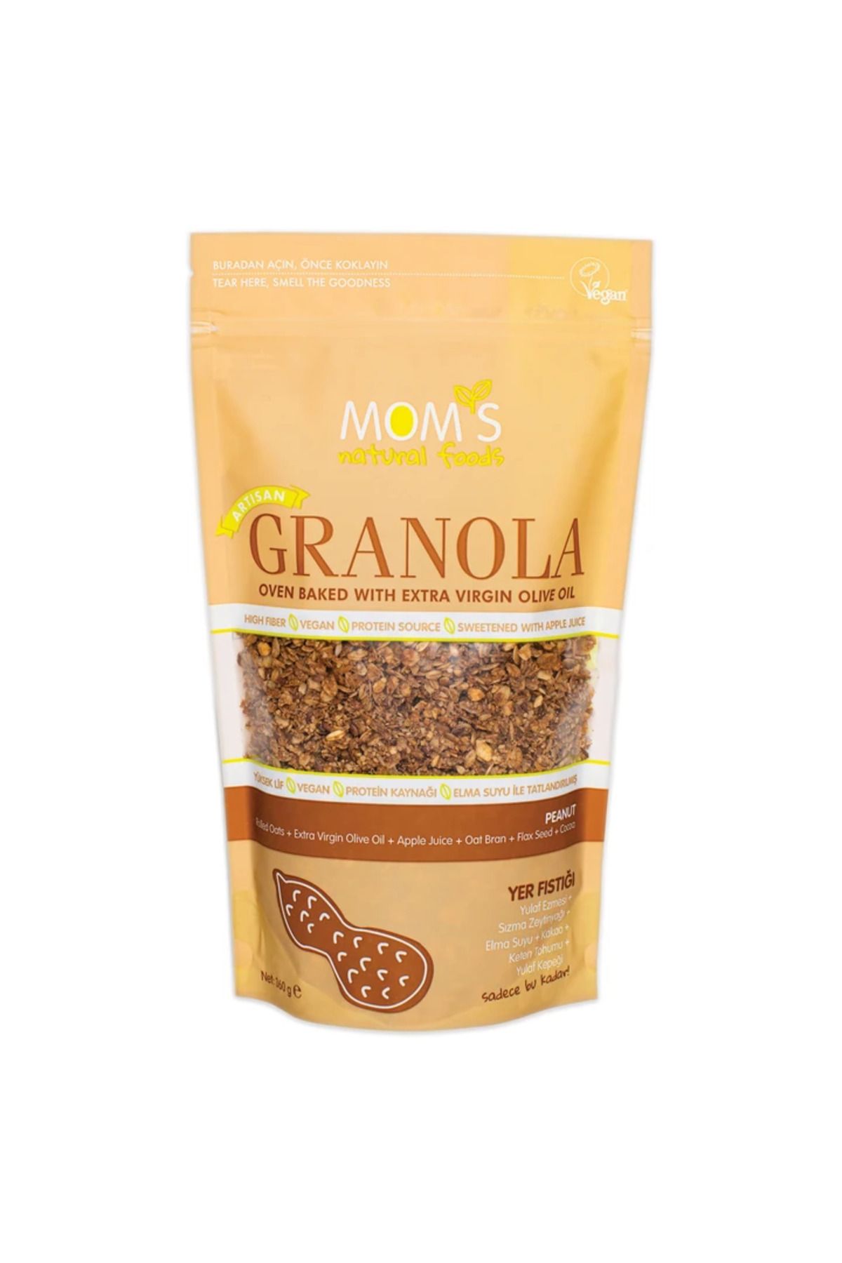 Mom's Natural Foods Mom's Granola Yer Fıstıklı 360 gr