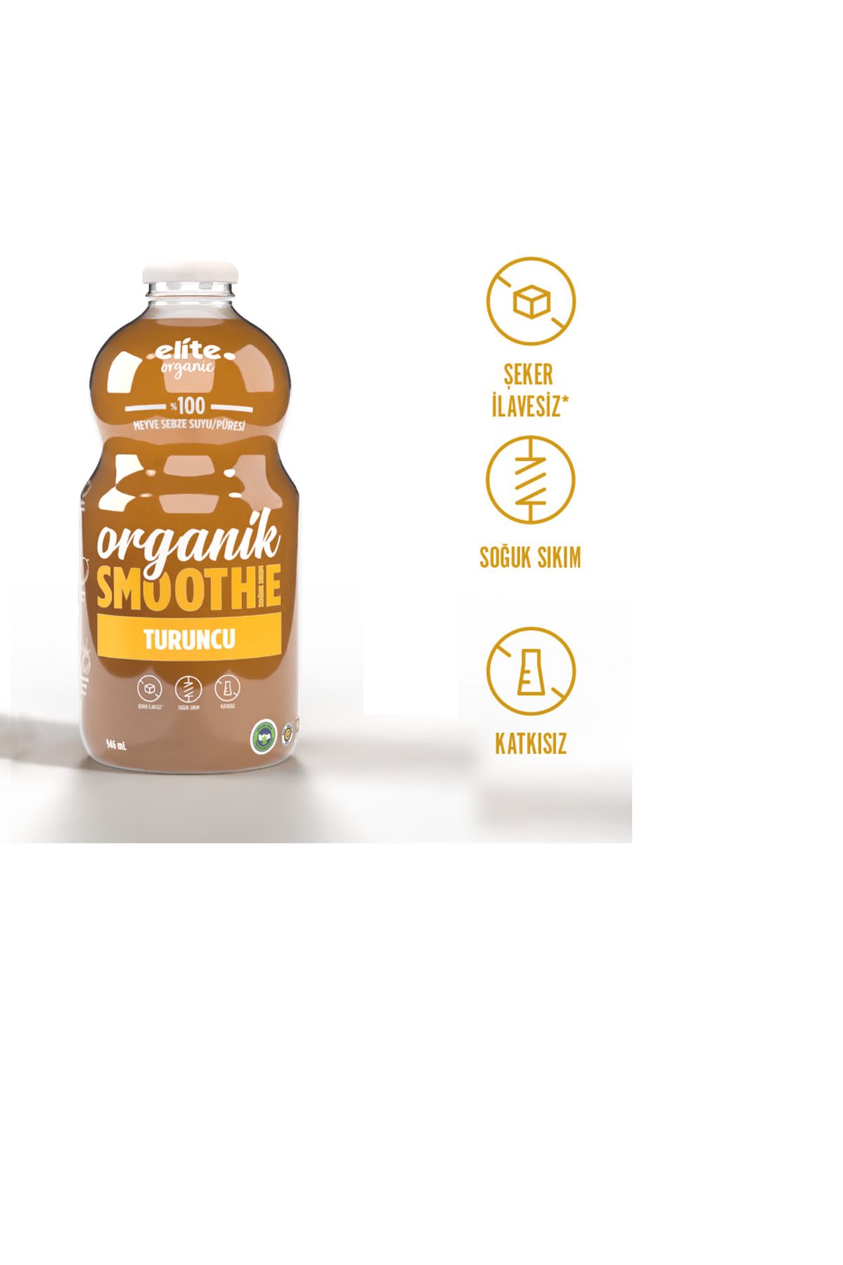 MEMLEKET GURMESİ Elite Organik Smoothie Turuncu 946 ml