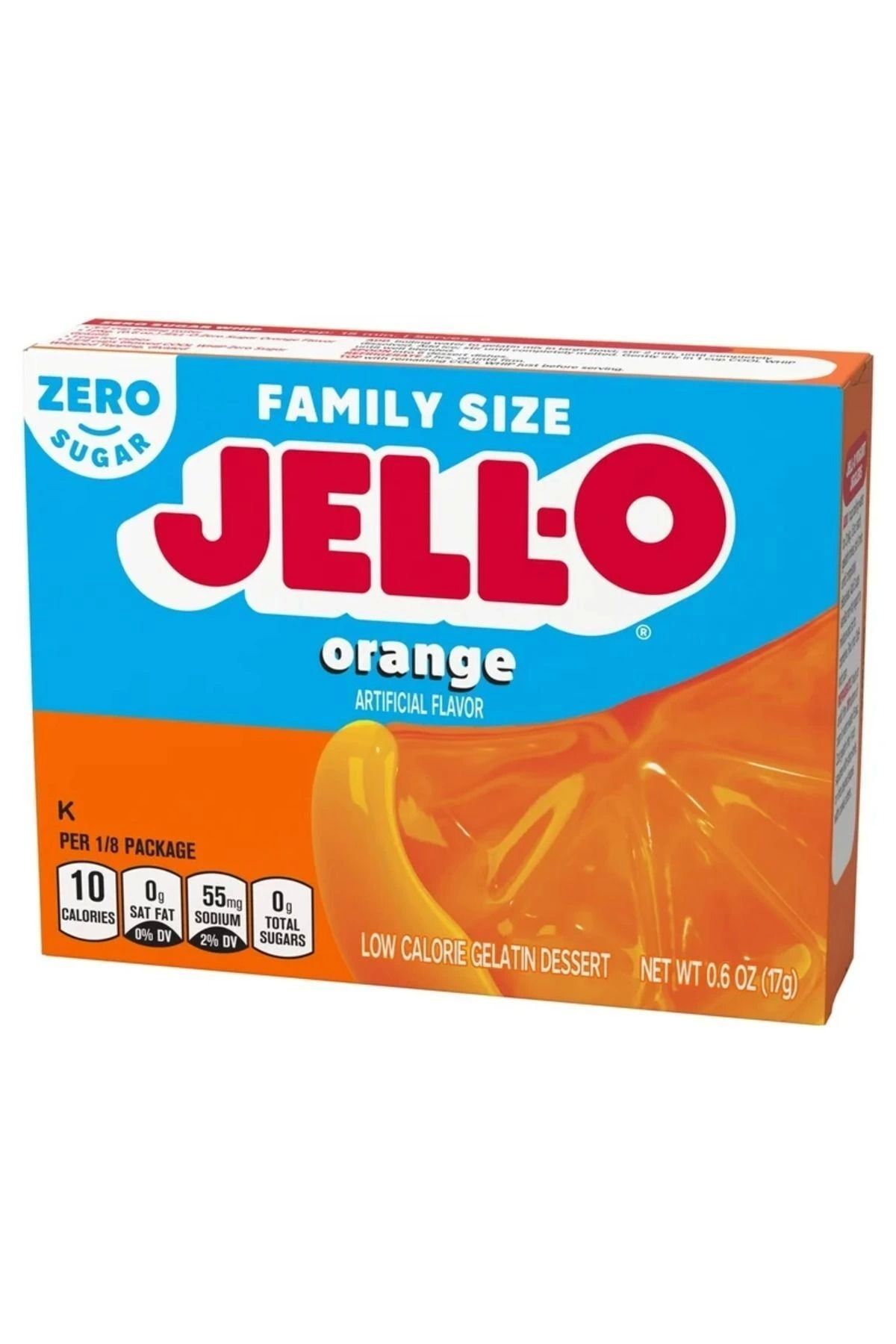 jell-o Orange Artıfıcıal Flovor Famıly Sıze Zero Sugar 17 gr