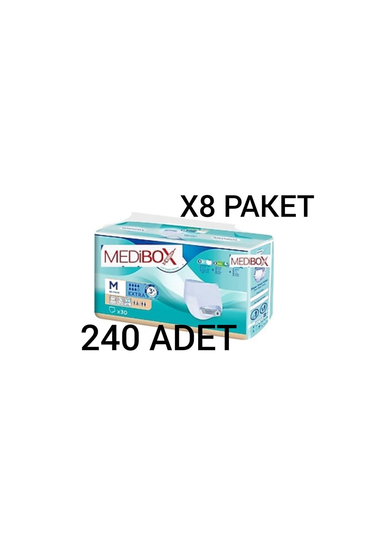 MEDİBOX Medibox Emici Külot Bez 240 Adet X8 PAKET