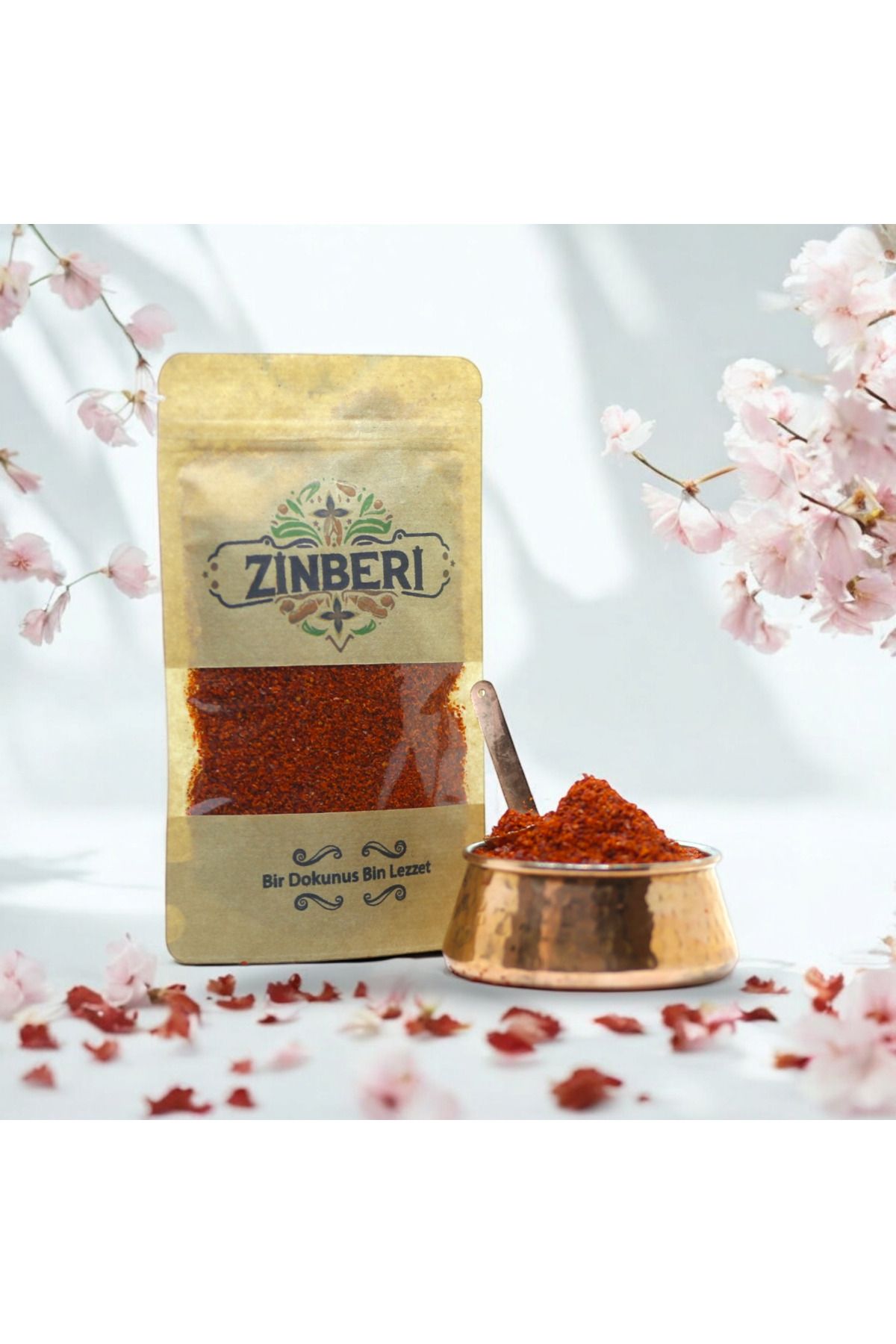 Zinberi Kırmızı İpek Acı Pul Biber 250 gr