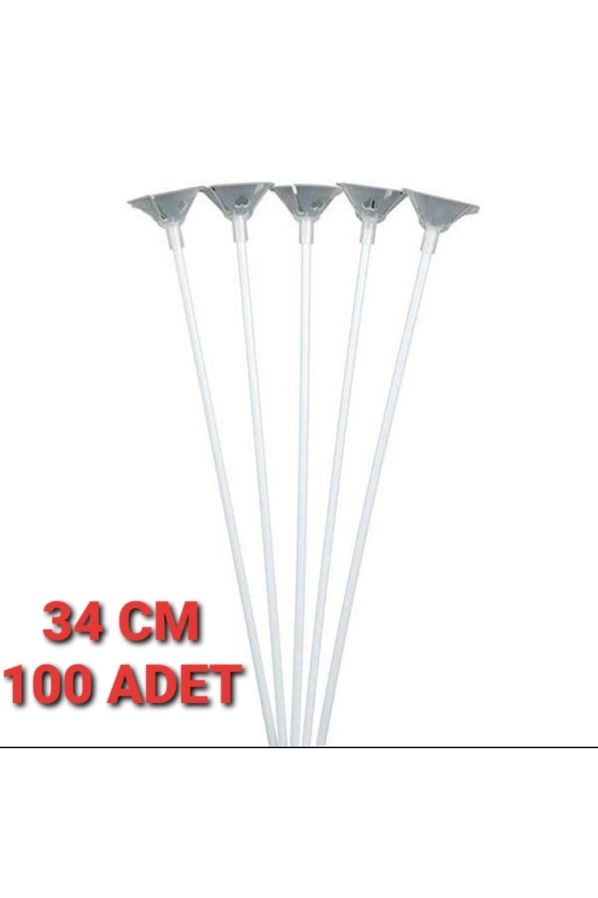 Yuka Plastik 32 cm Balon Çubuğu 100 Adet