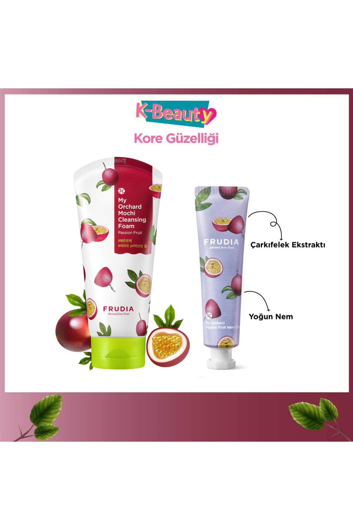 FRUDIA My Orchard Temizleme Köpüğü Çarkıfelek 120 g - El Kremi 30 g 2li Set