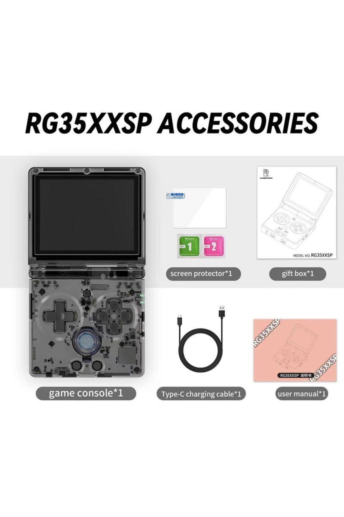 ANBERNIC-RG 35XX SP Black incl 64GB (5421 Games) 3