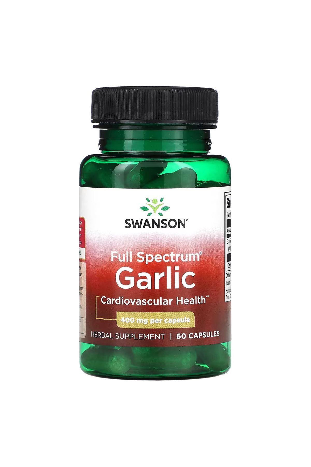 SWANSON Garlic Full Spectrum 400 mg 60 Kapsül