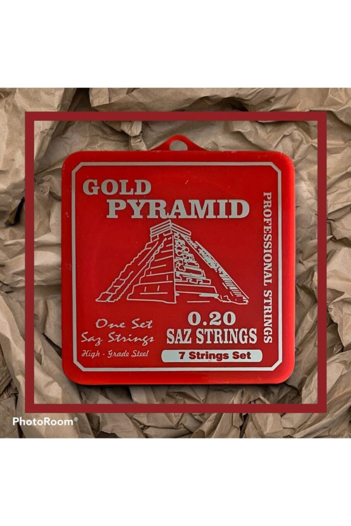 GOLDPYRAMİD 0.20 Uzun Sap Pyramıd Saz Teli  5 Adet Saz Mızrabı Hediye