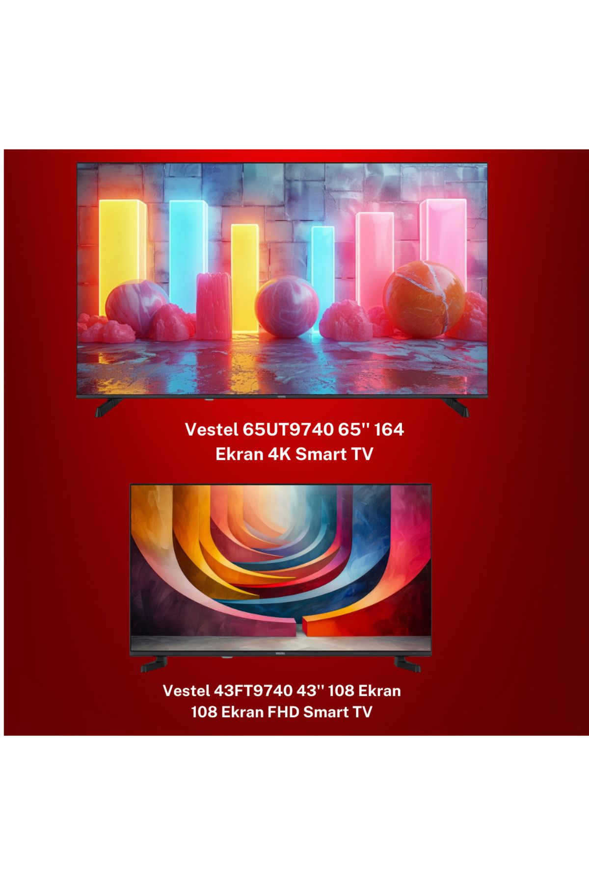 Vestel 65ut9740 165 Ekran 4k Smart-43ft940 108 Ekran Full Hd