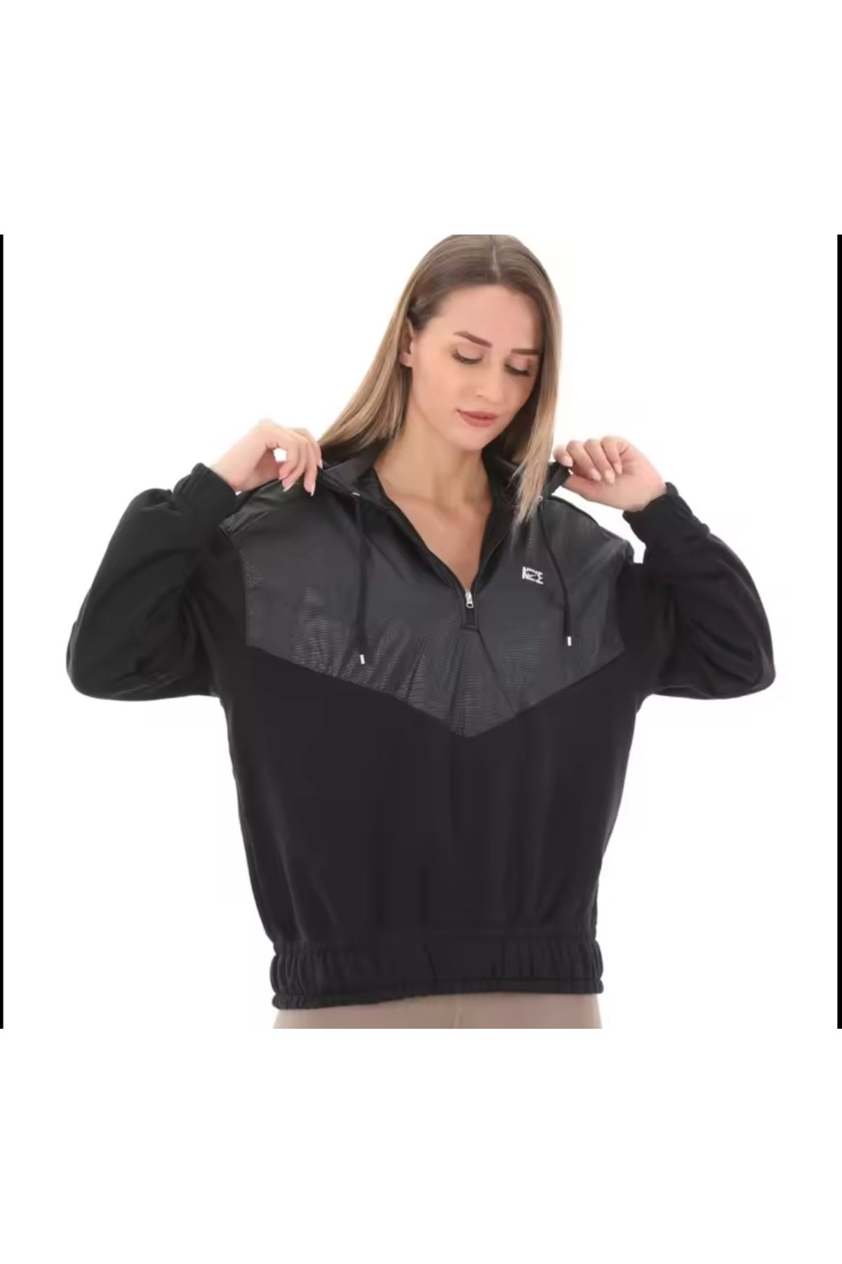 Nike-Women's Icon Clash Hoodie 1/4 Zip Black Dq7147-010 Original Sport 5