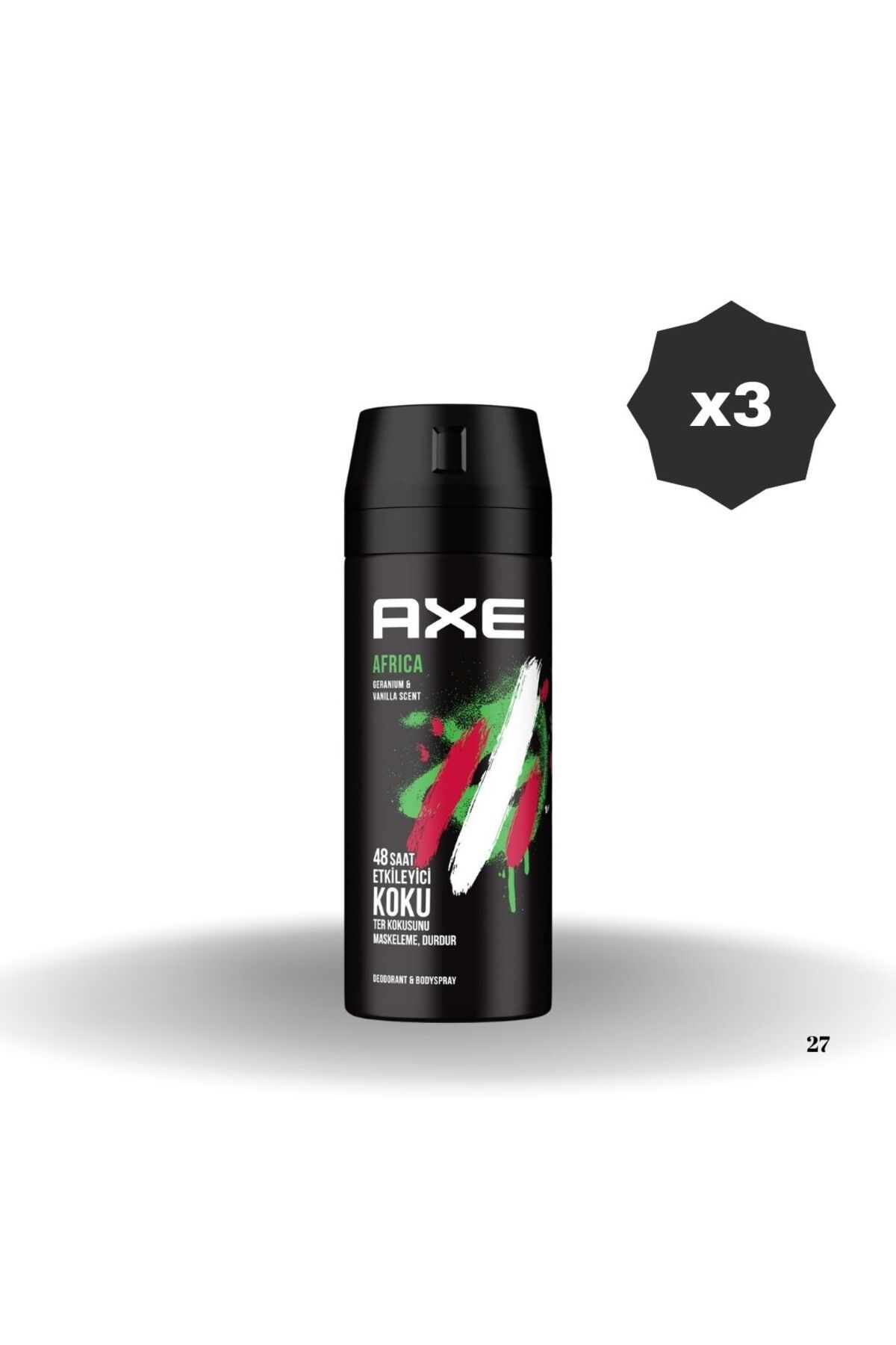 Axe DEODORANT AFRİCA 150 ML - (3 ADET)