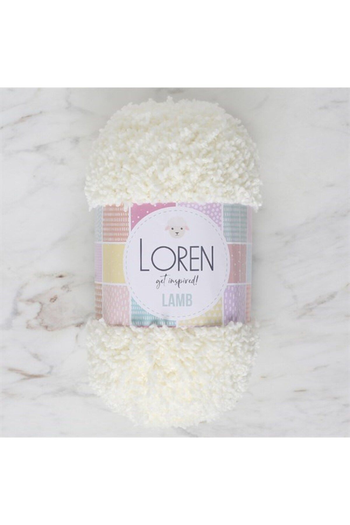 Store Loren Lamb Açık Krem El Örgü İpi - R019 - 34419