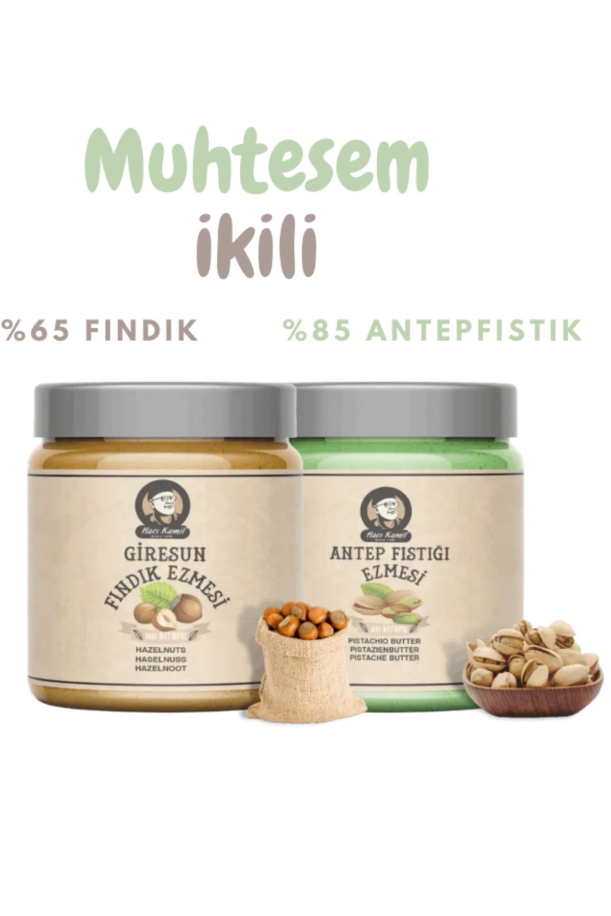 Haci Kamil FINDIK(270GR) %65-ANTEPFISTIK EZME(200GR) %85