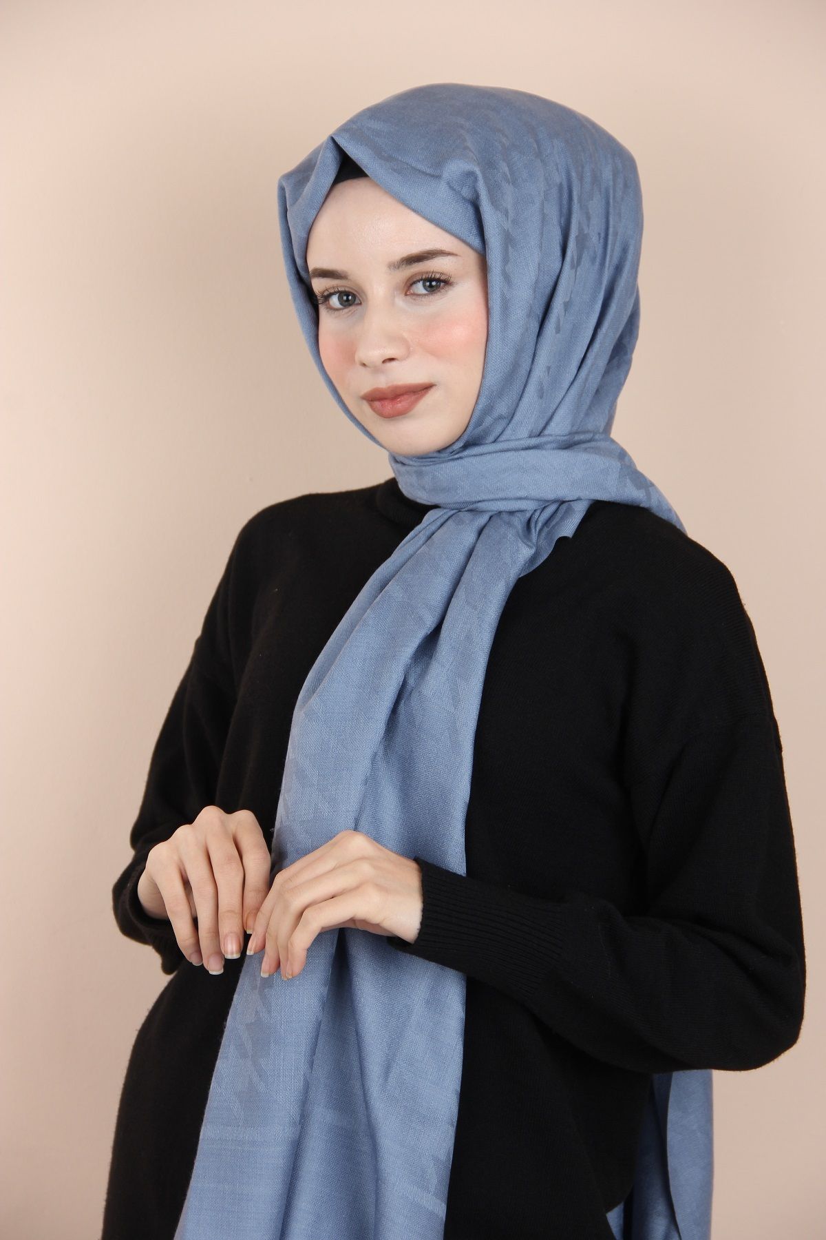 ipekevi Bebe Mavisi İpekevi Blend Şal 5677