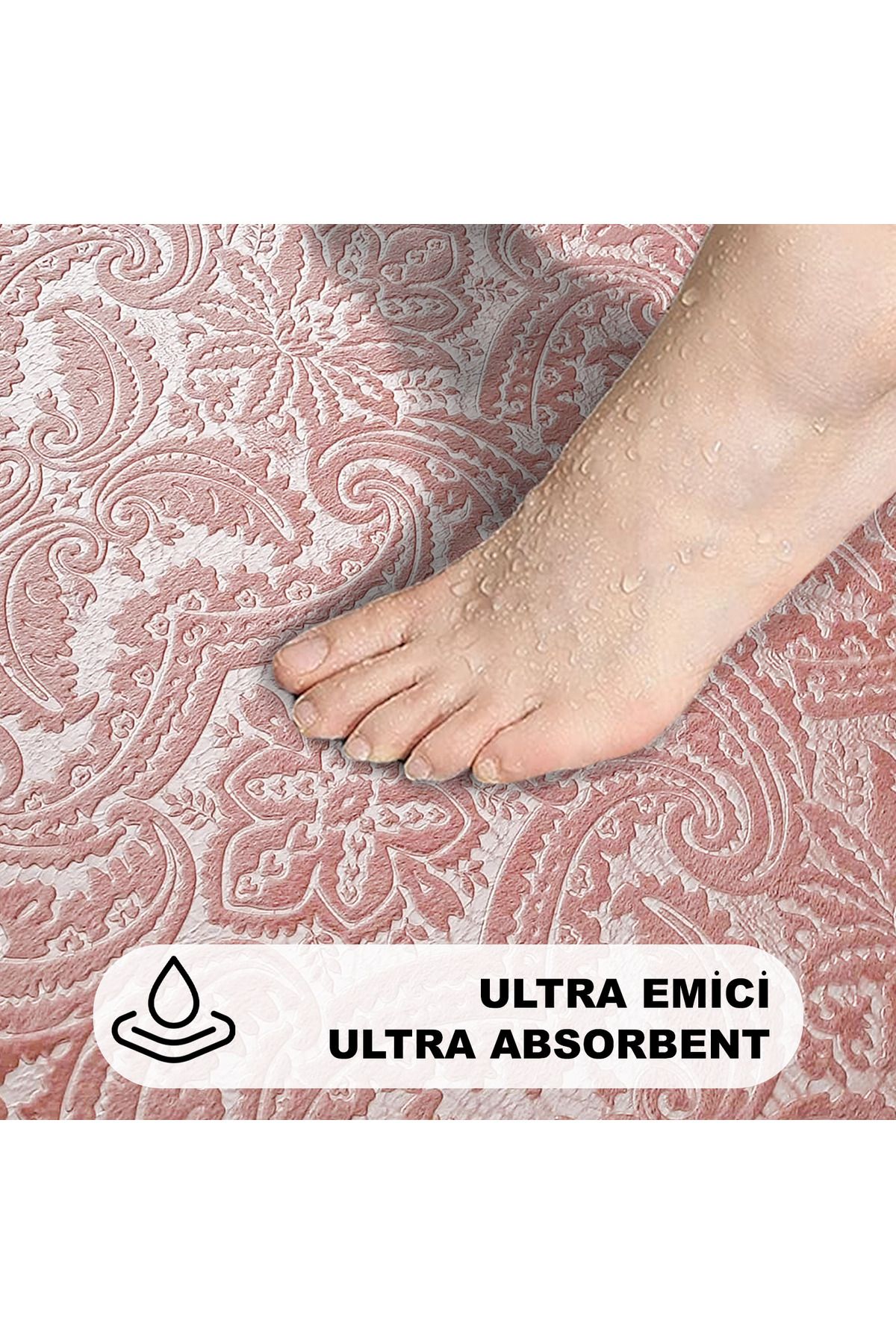 Bonny Home-Set de scaune de toaletă din 3 piese, cu model ultraușor, set de covoare pentru baie 2