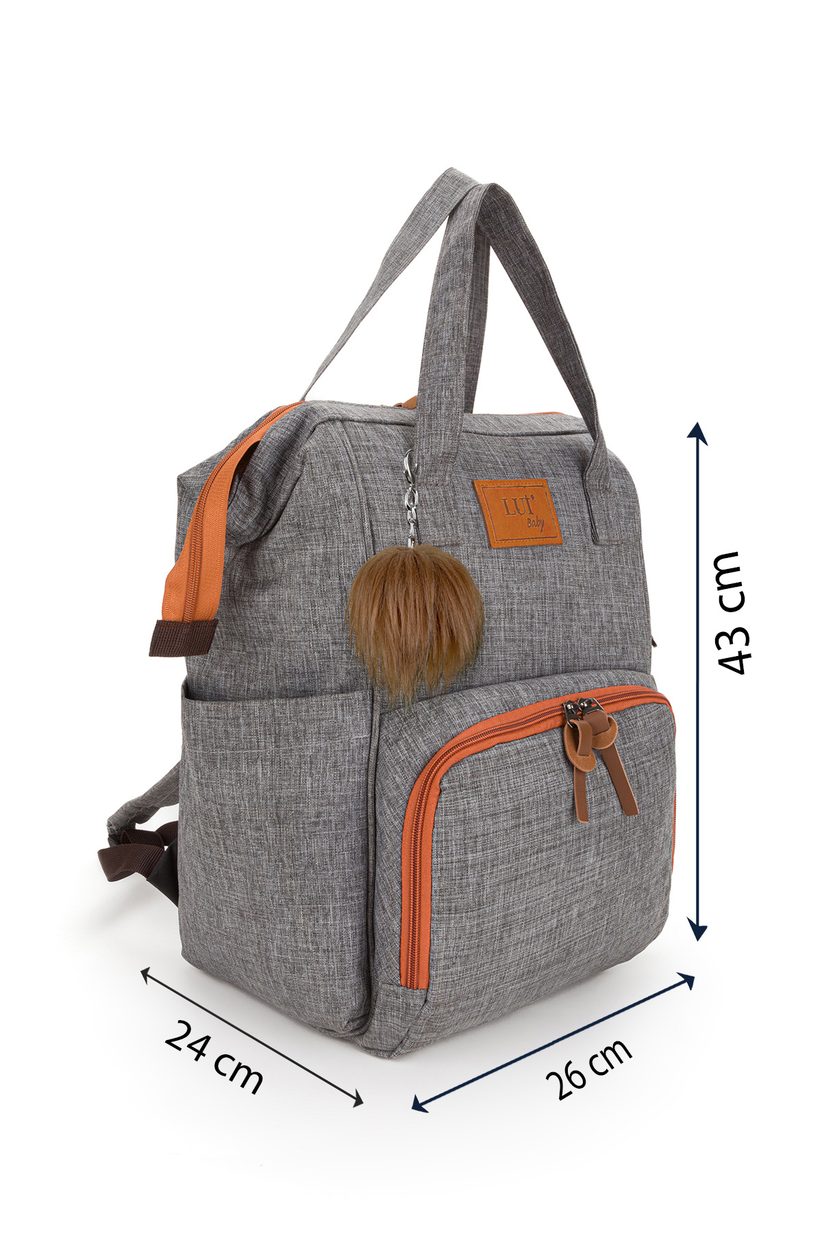 RUBBAG Anne bebek bakım sırt çantası termal biberonluk ve bebek arabası askı aparatı hediyeli fotoğrafı 2 (önizleme)