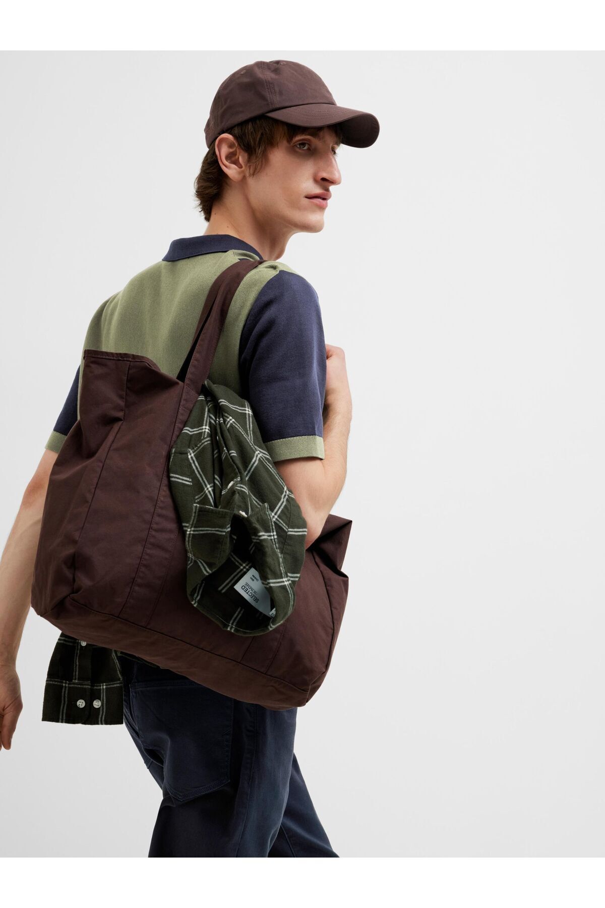 Selected Homme-Polohemd aus Strick Colorblock 6